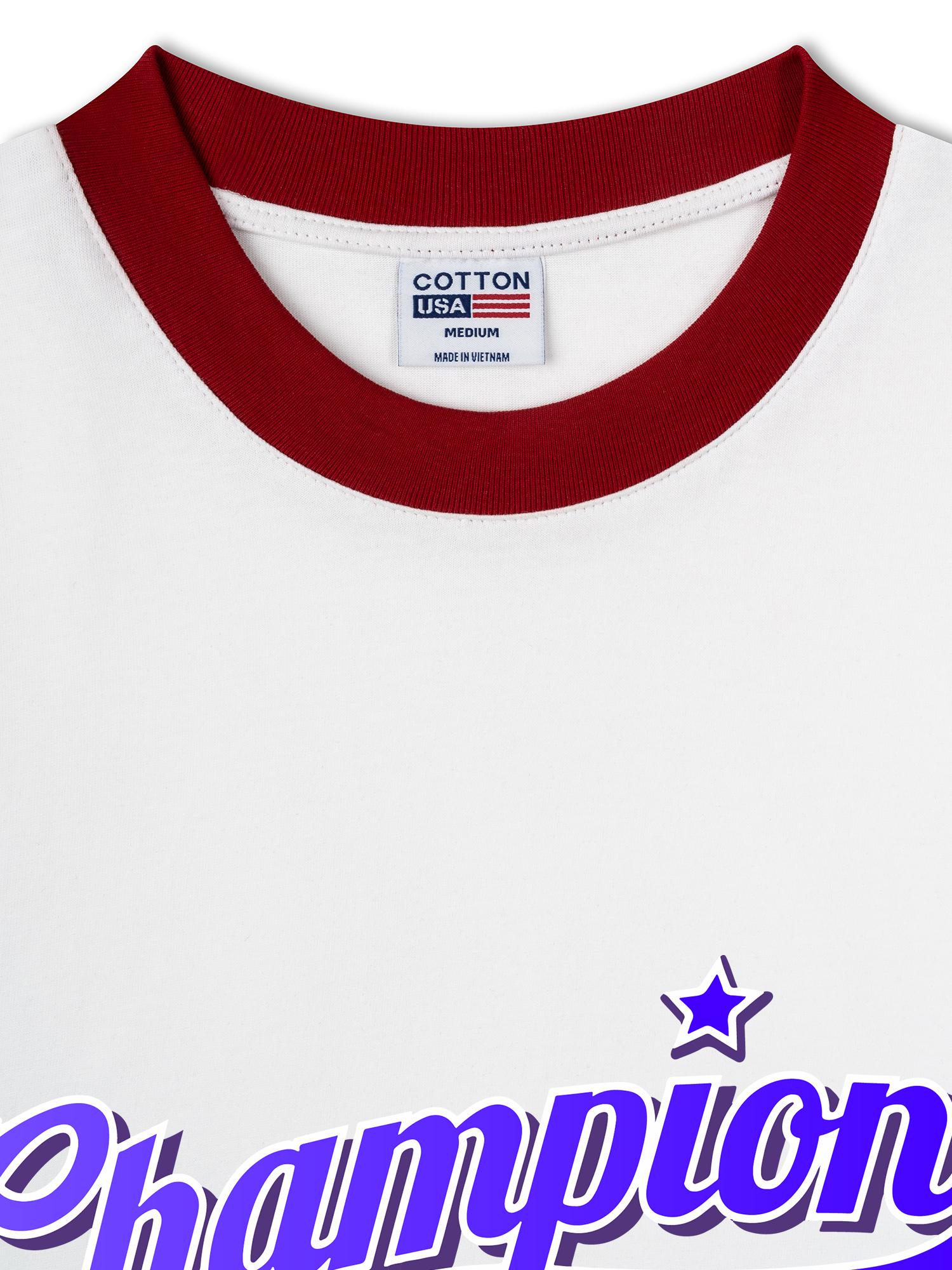 Áo Thun Ringer Relaxed Fit Champions Retro Star