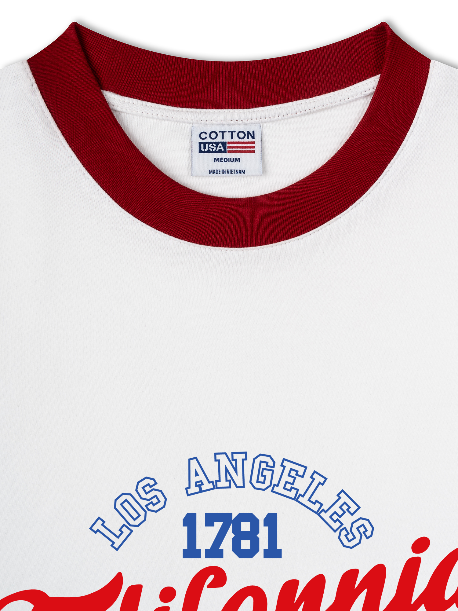 Áo Thun Ringer Relaxed Fit City California North America