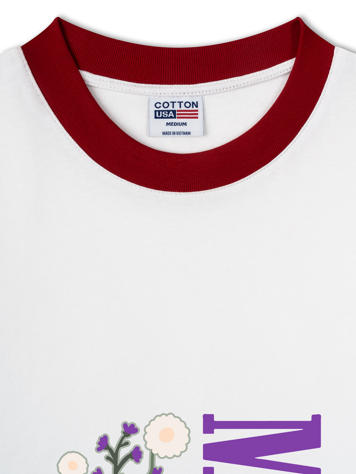 Áo Thun Ringer Relaxed Fit Marlboro Flower In My Boot