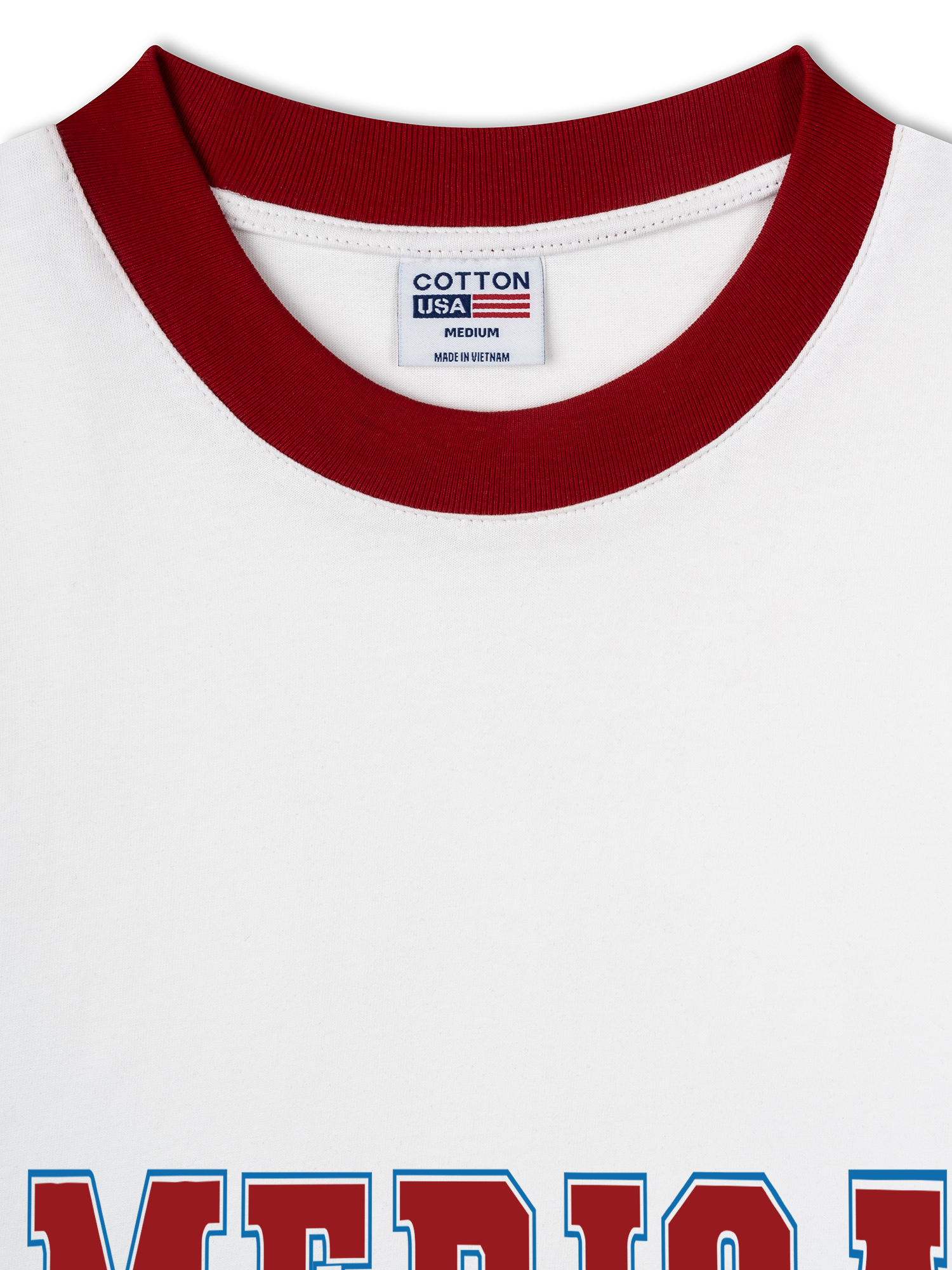 Áo Thun Ringer Relaxed Fit USA America Vibes