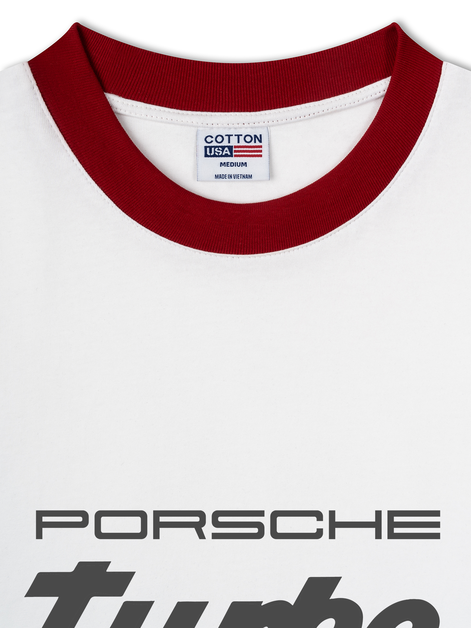 Áo Thun Ringer Relaxed Fit Porsche Turbo Golden Race