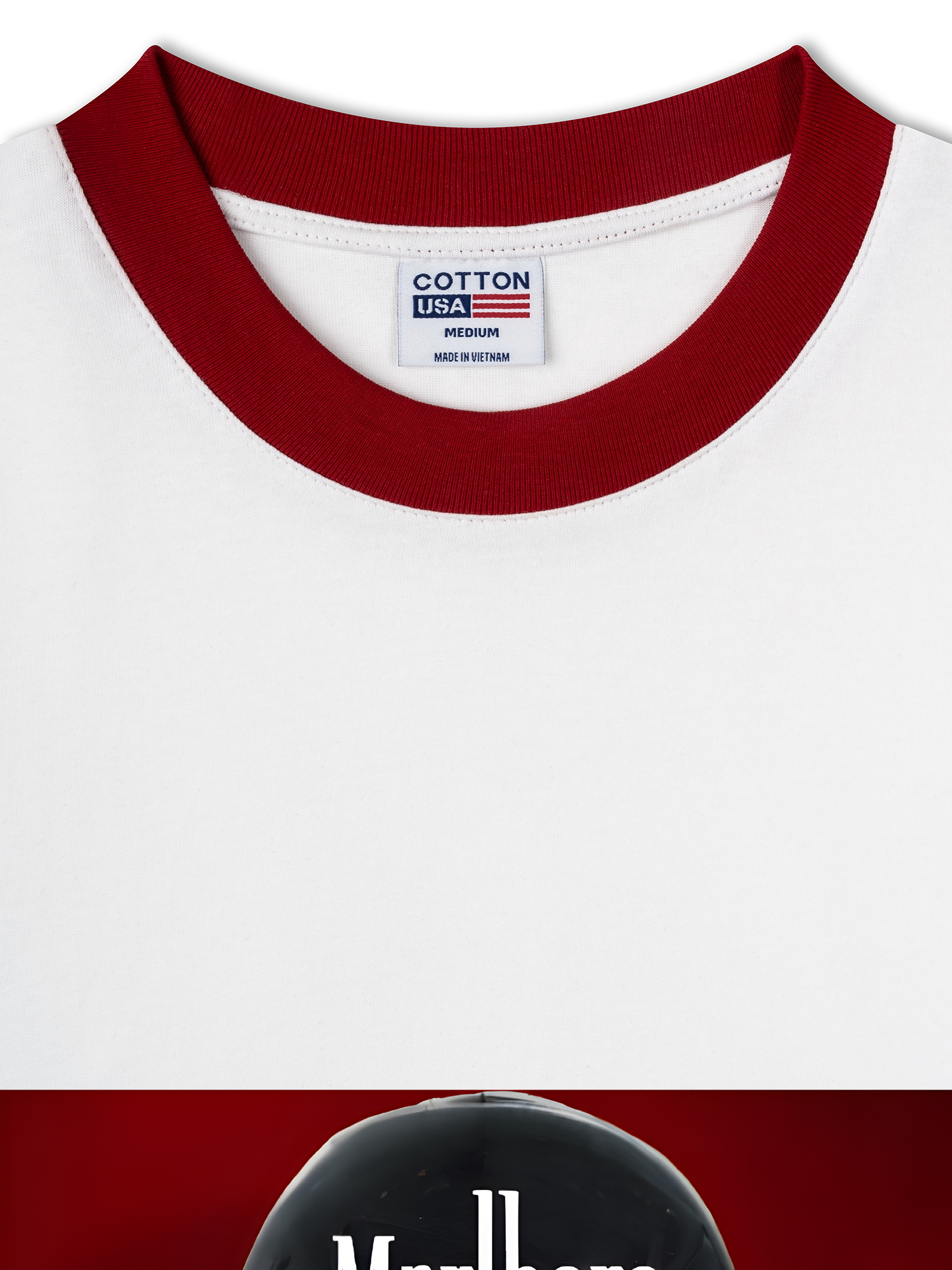 Áo Thun Ringer Relaxed Fit Marlboro Goth Barbie