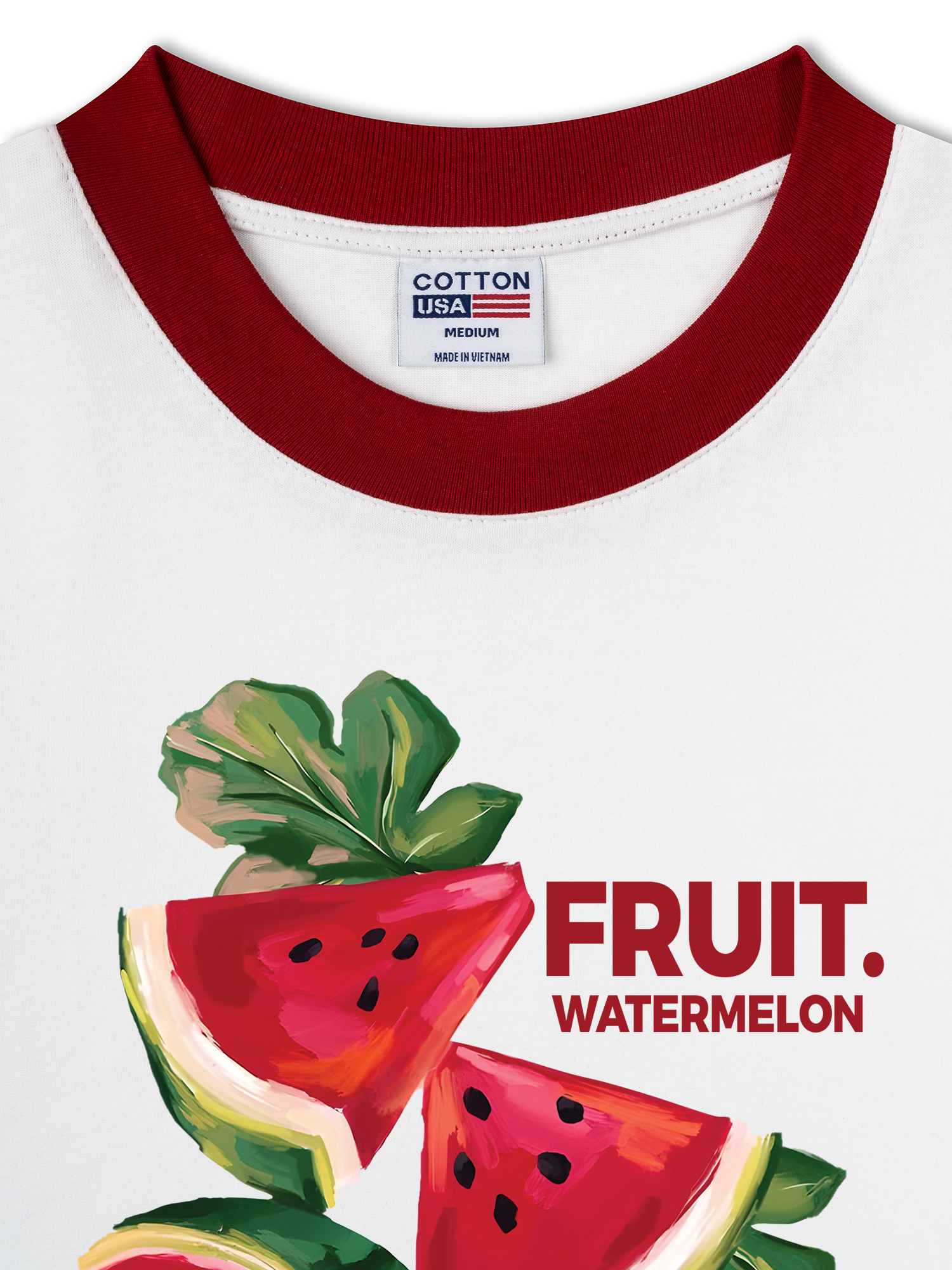 Áo Thun Ringer Relaxed Fit Tropical Watermelon