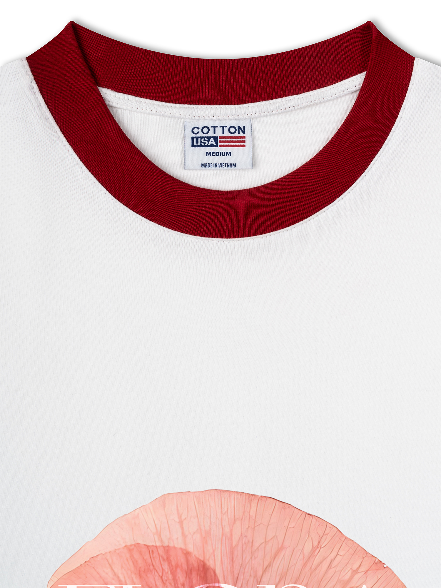 Áo Thun Ringer Relaxed Fit Floral Quote