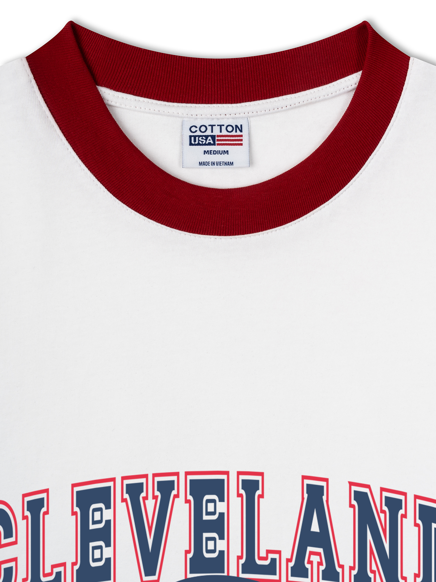 Áo Thun Ringer Relaxed Fit Baseball Cleveland