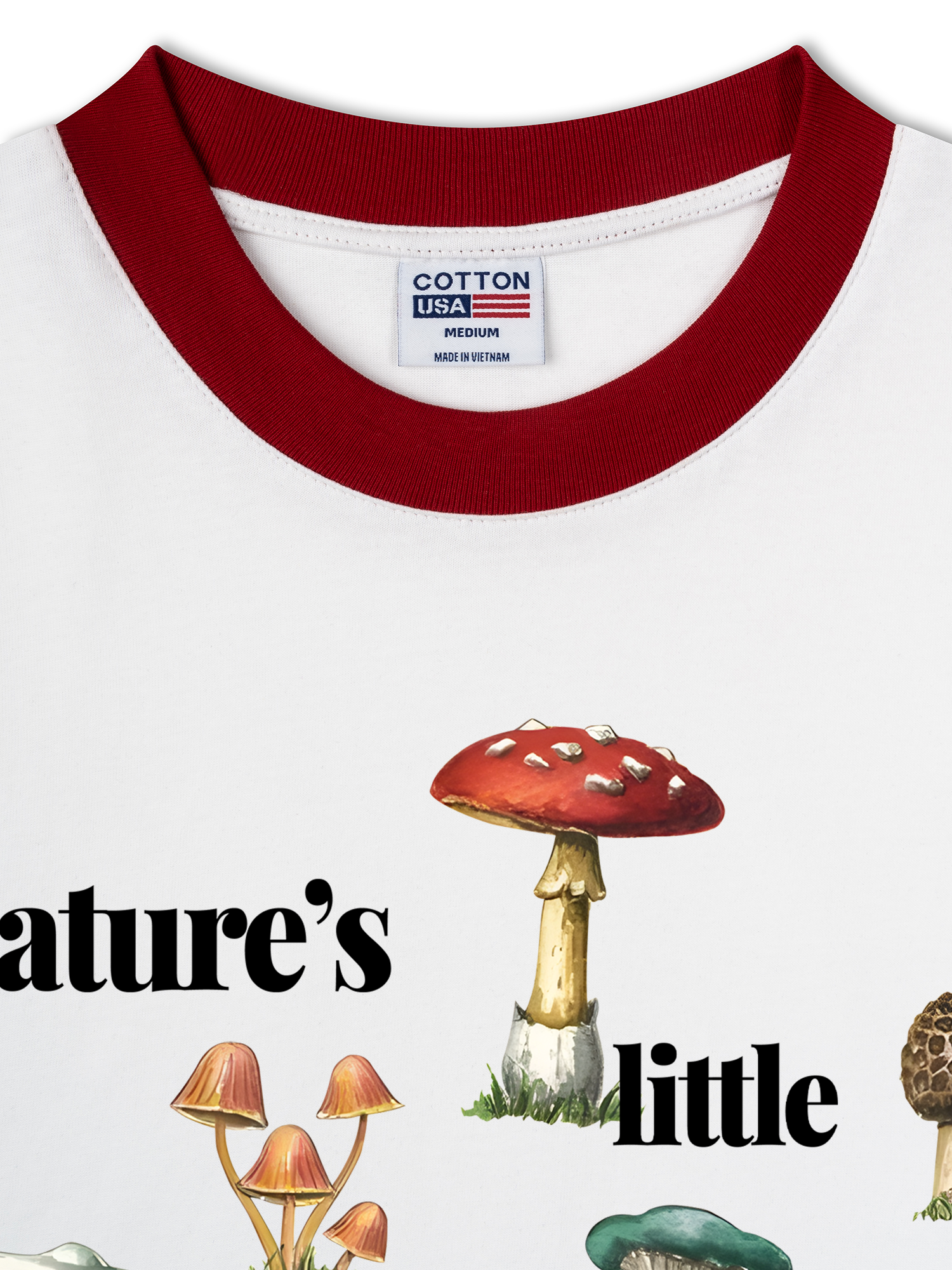 Áo Thun Ringer Relaxed Fit Tropical Mushroom Fungi