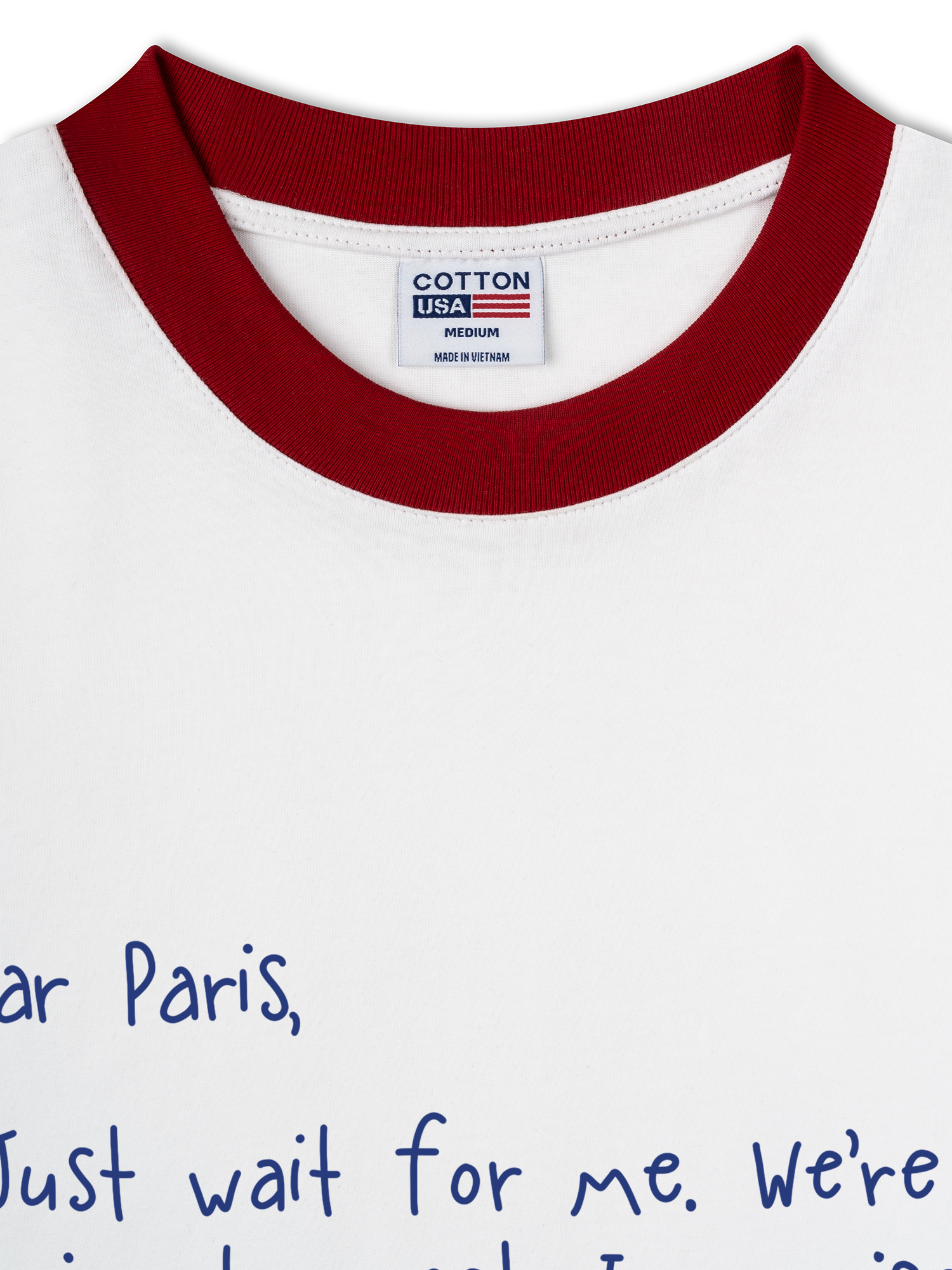 Áo Thun Ringer Relaxed Fit City Dear Paris