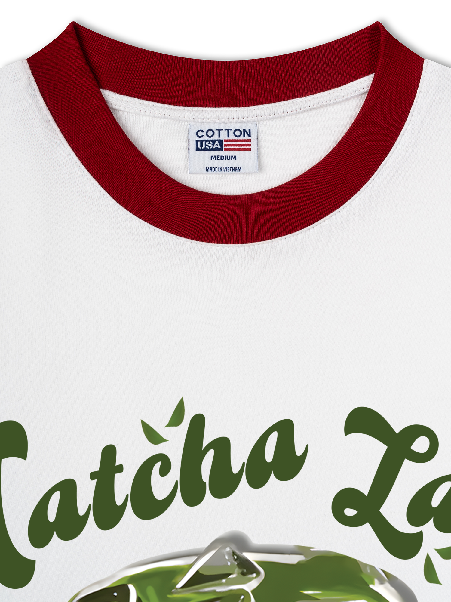 Áo Thun Ringer Relaxed Fit Tropical Matcha