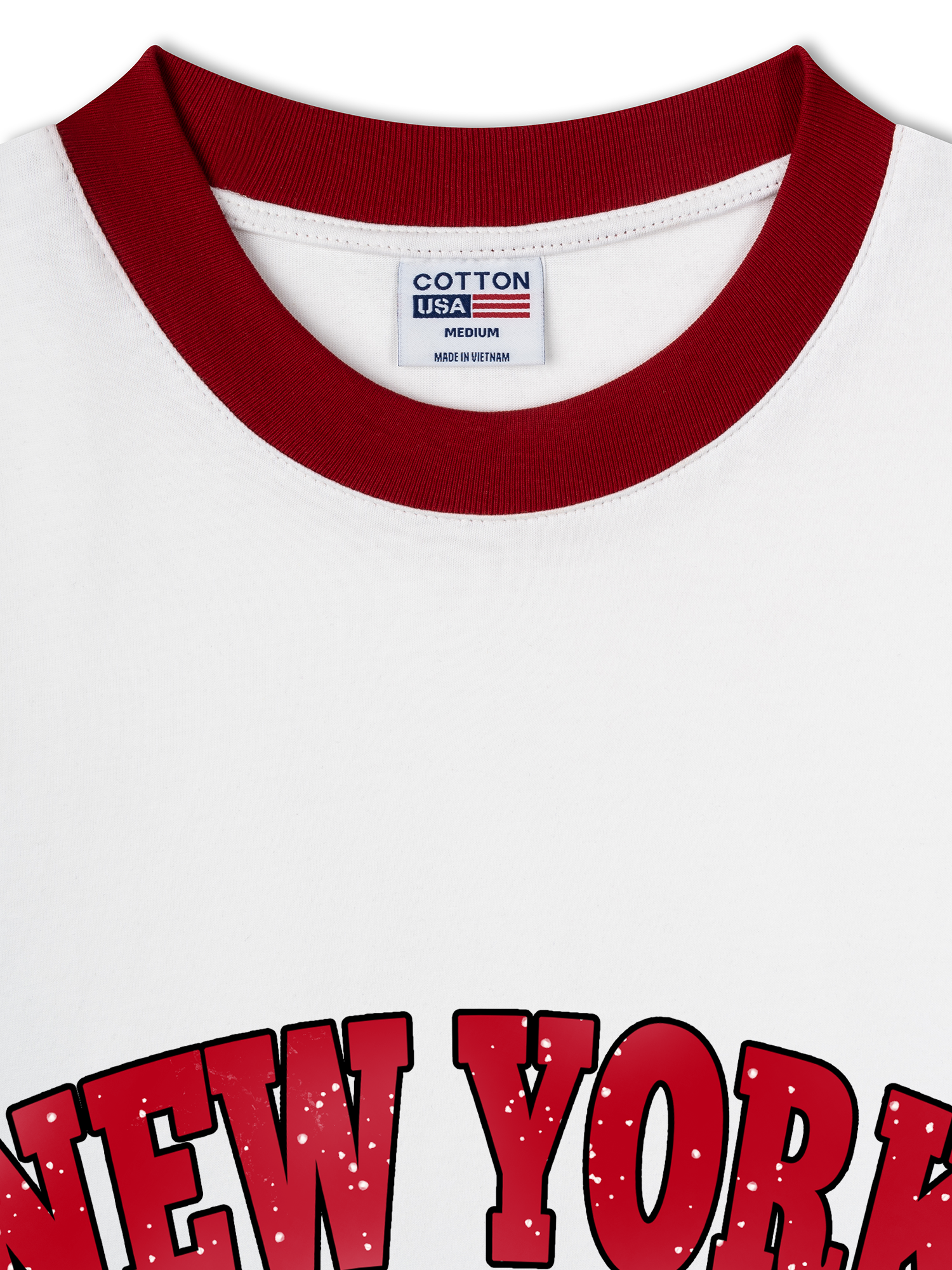 Áo Thun Ringer Relaxed Fit City New York Brooklyn