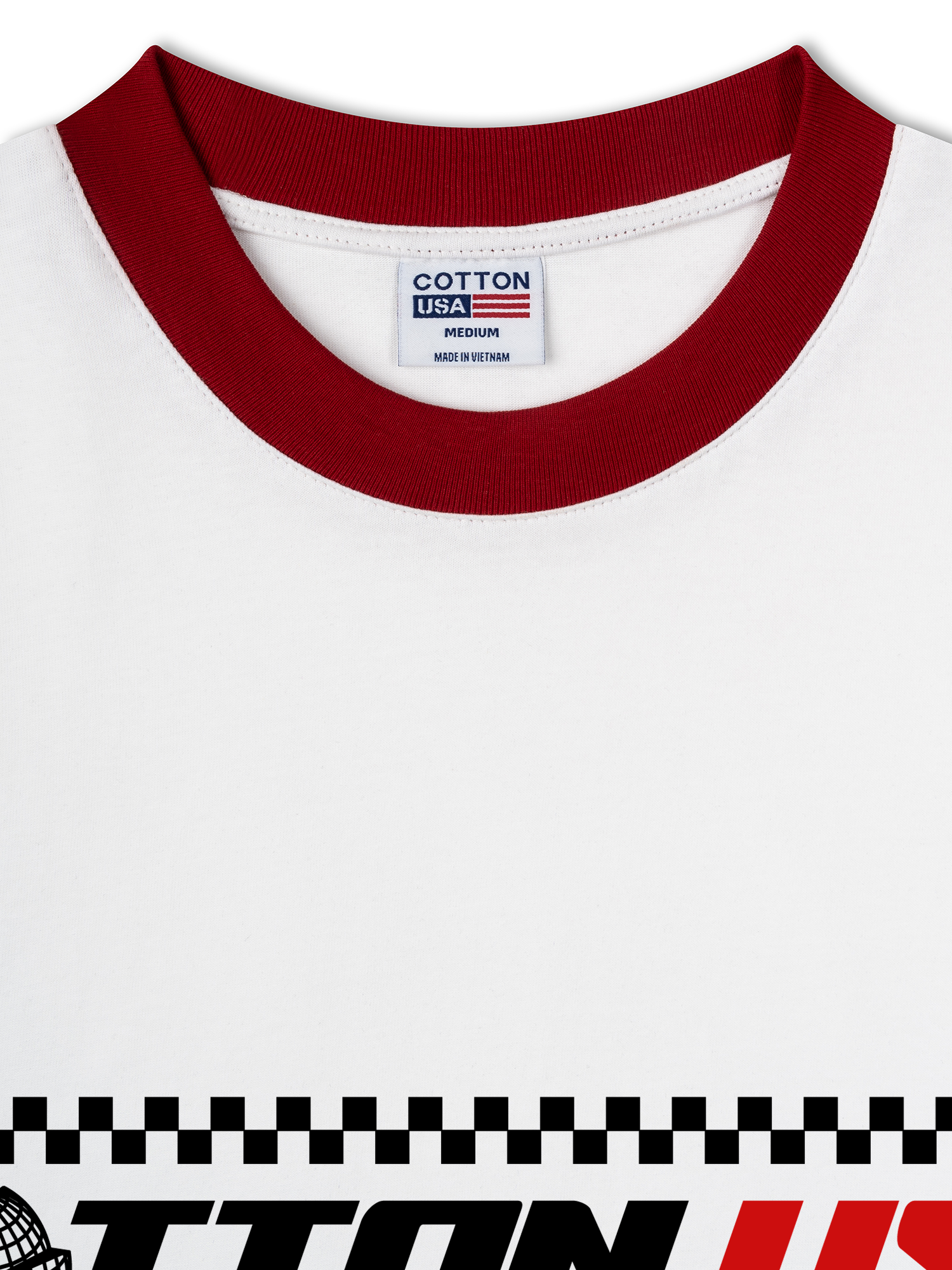 Áo Thun Ringer Relaxed Fit USA Target Mode