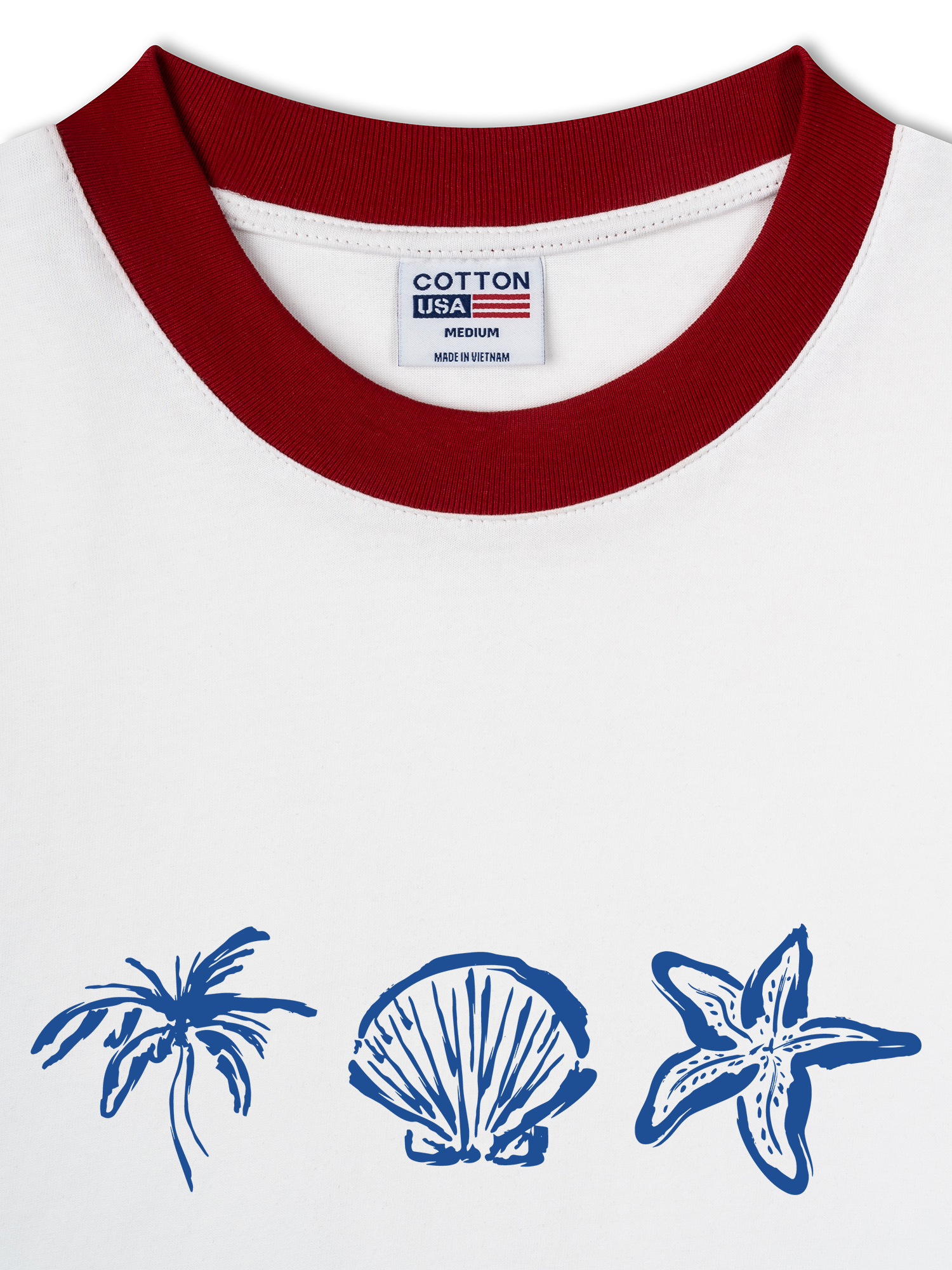 Áo Thun Ringer Relaxed Fit Tropical Sea You Soon