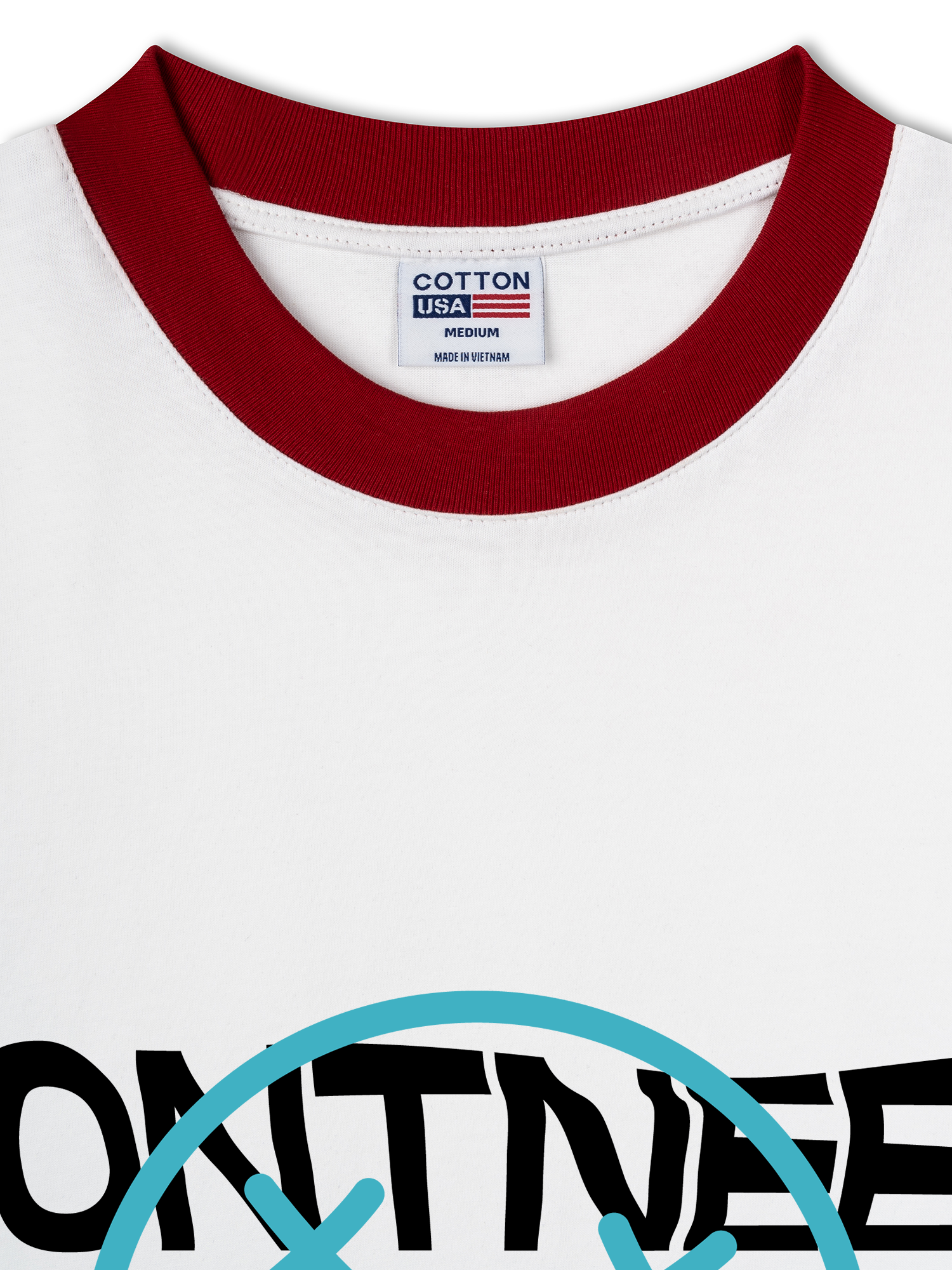 Áo Thun Ringer Relaxed Fit USA Dont Need Reason