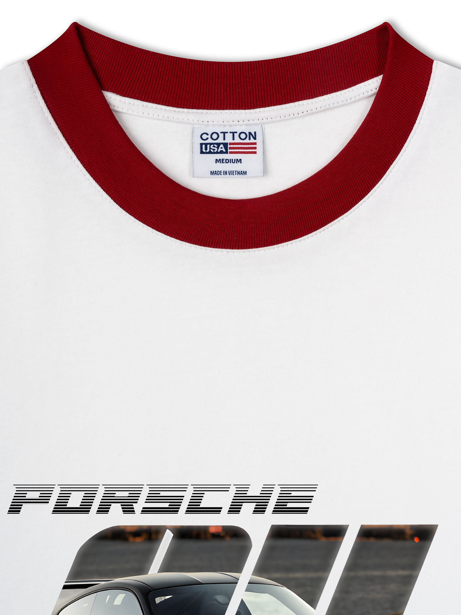 Áo Thun Ringer Relaxed Fit Porsche Silver Turbo S