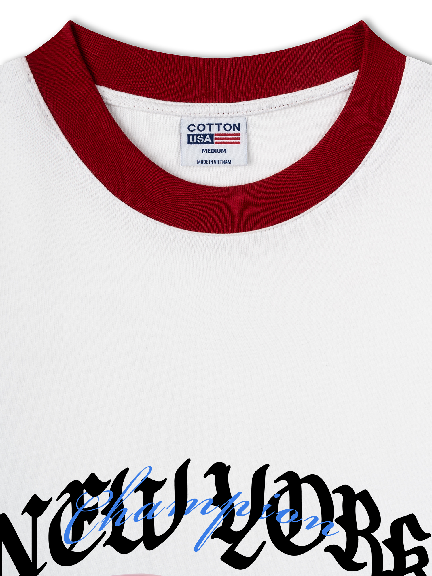 Áo Thun Ringer Relaxed Fit Champions New York Boxing