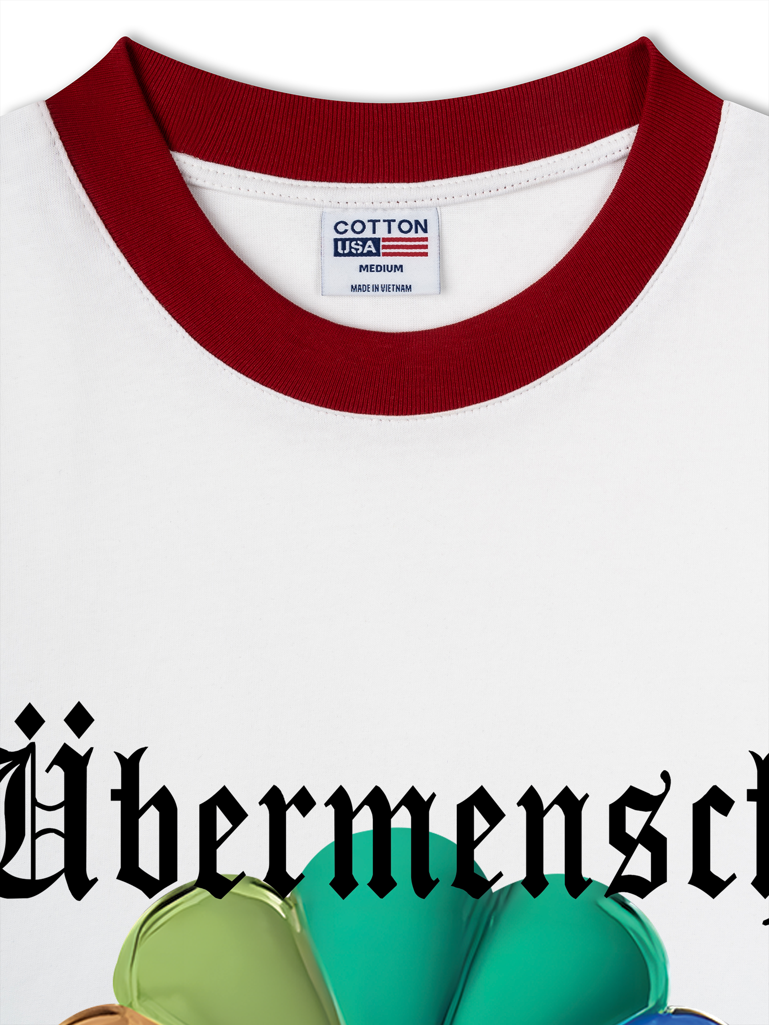 Áo Thun Ringer Relaxed Fit Floral Rainbow GD