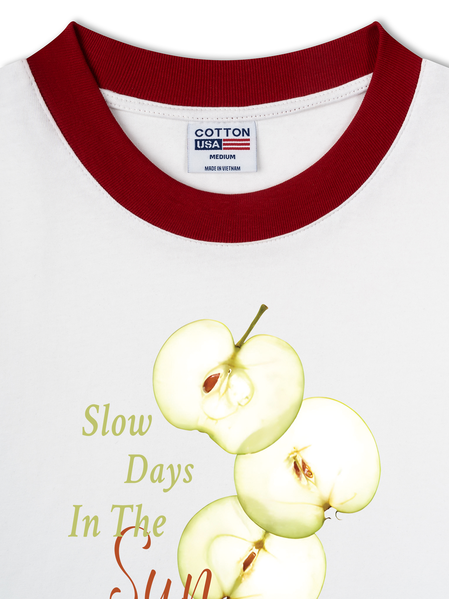 Áo Thun Ringer Relaxed Fit Tropical Slow Days In The Sun