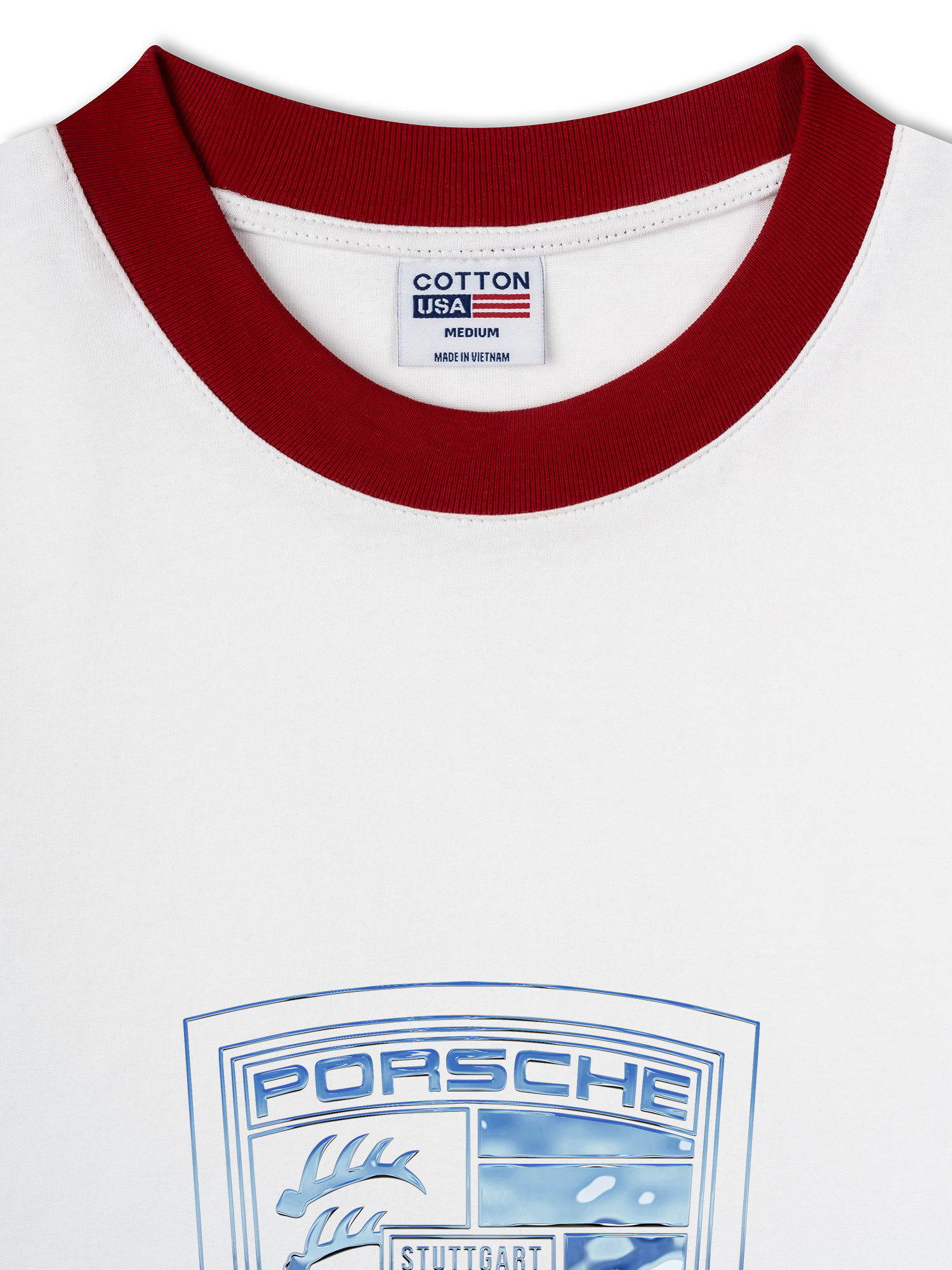 Áo Thun Ringer Relaxed Fit Porsche Metal Material