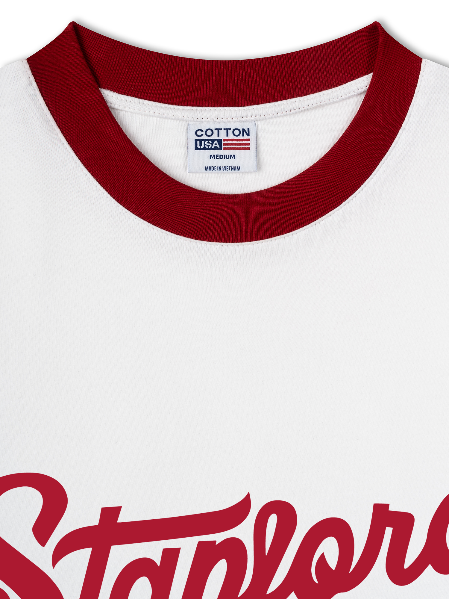 Áo Thun Ringer Relaxed Fit USA Stanford Classic