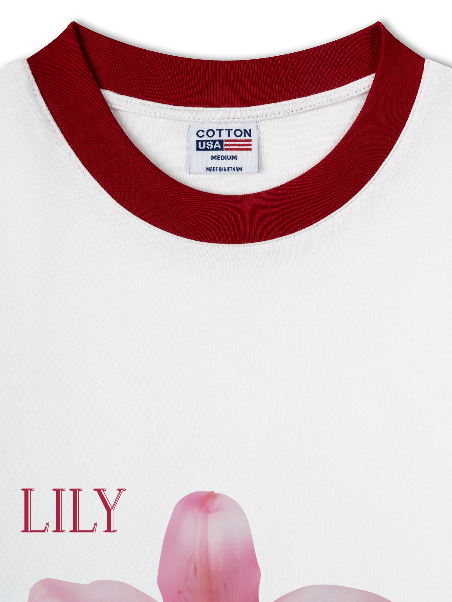 Áo Thun Ringer Relaxed Fit Floral Lily_s language