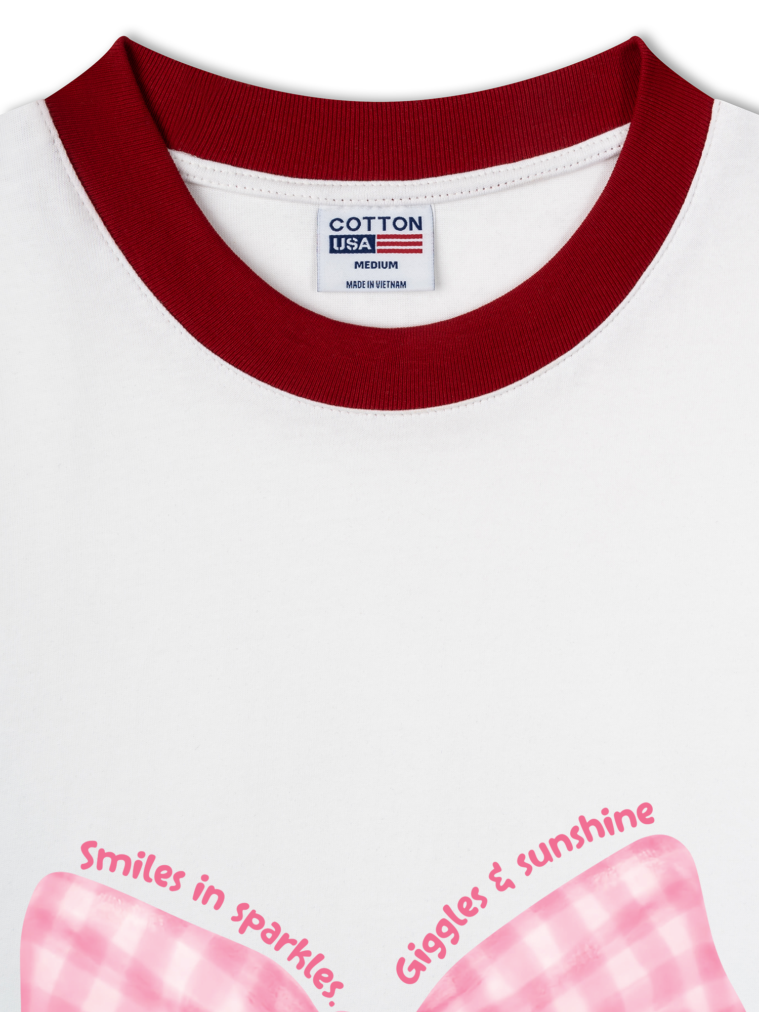 Áo Thun Ringer Relaxed Fit Pink Ribbon