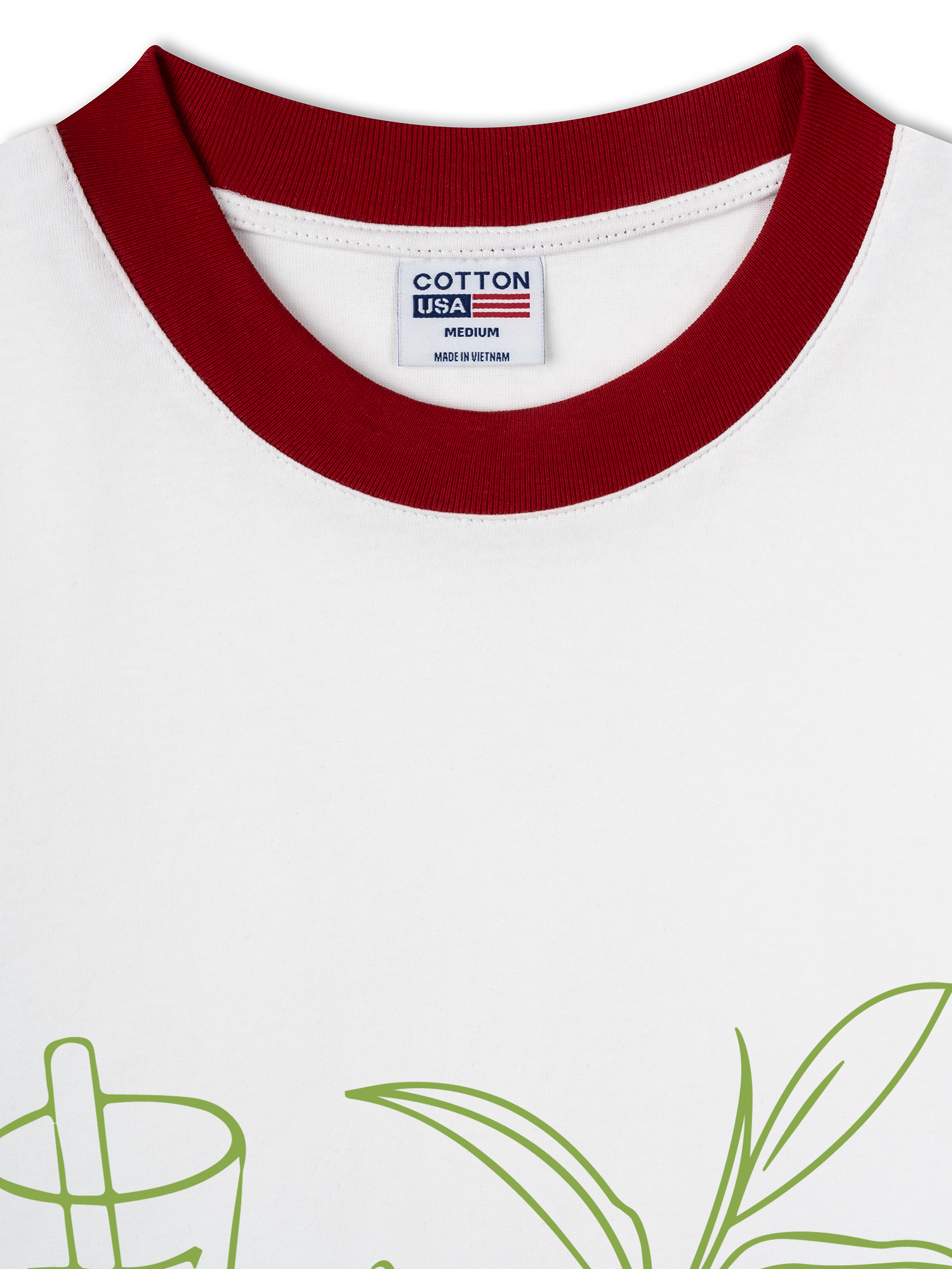 Áo Thun Ringer Relaxed Fit Matcha Club