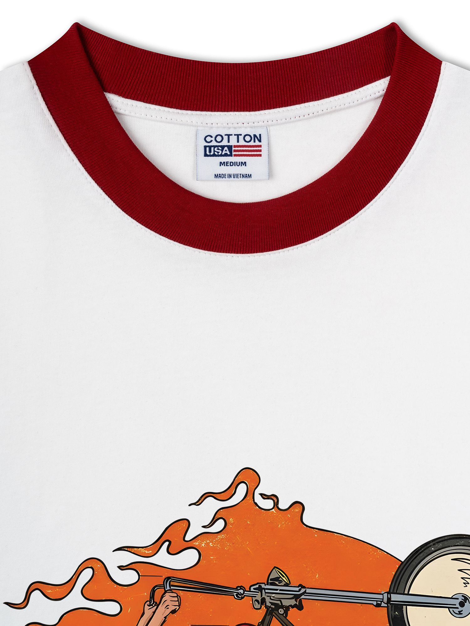 Áo Thun Ringer Relaxed Fit Born To Ride