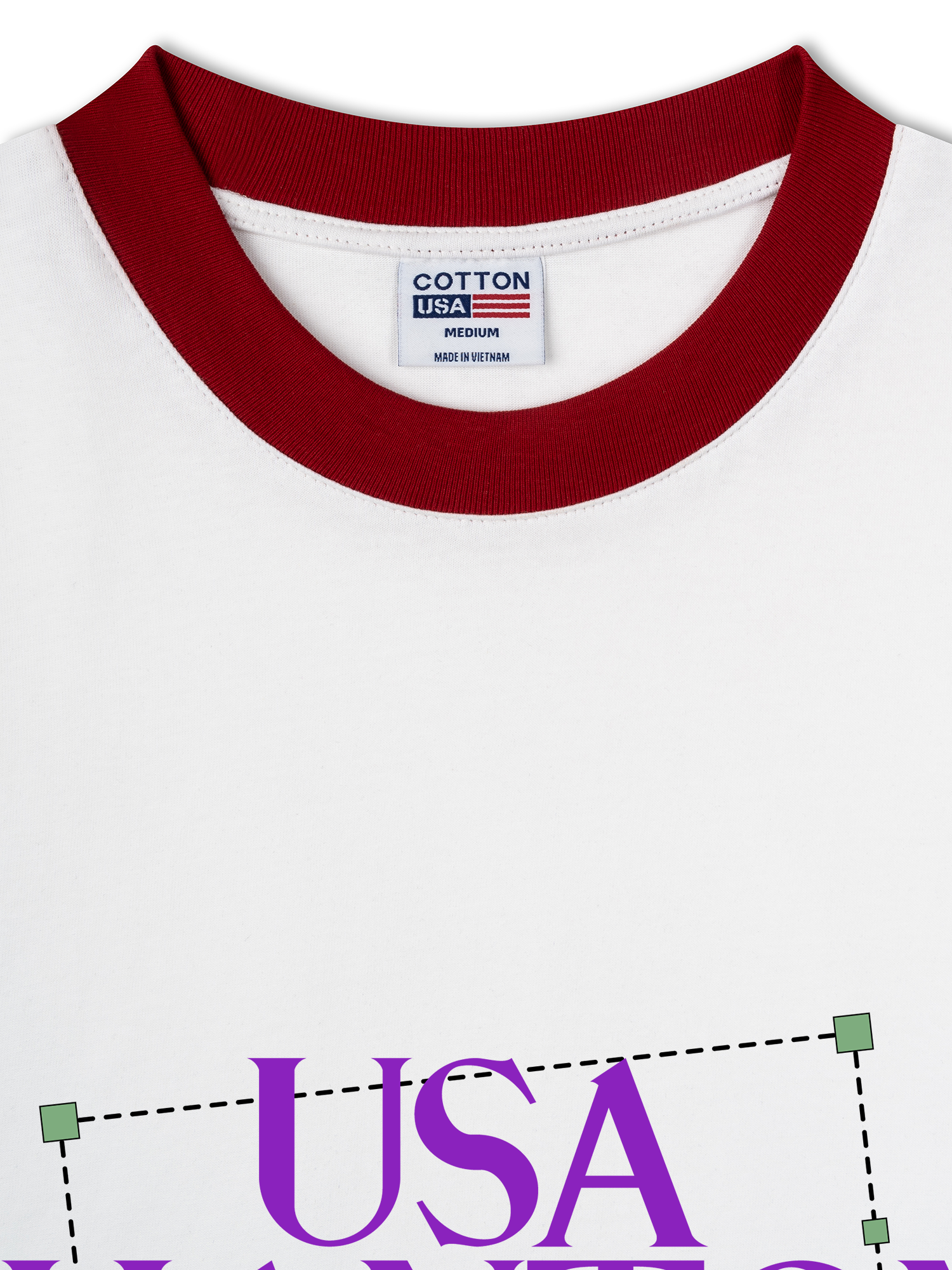 Áo Thun Ringer Relaxed Fit USA Phantom Chase