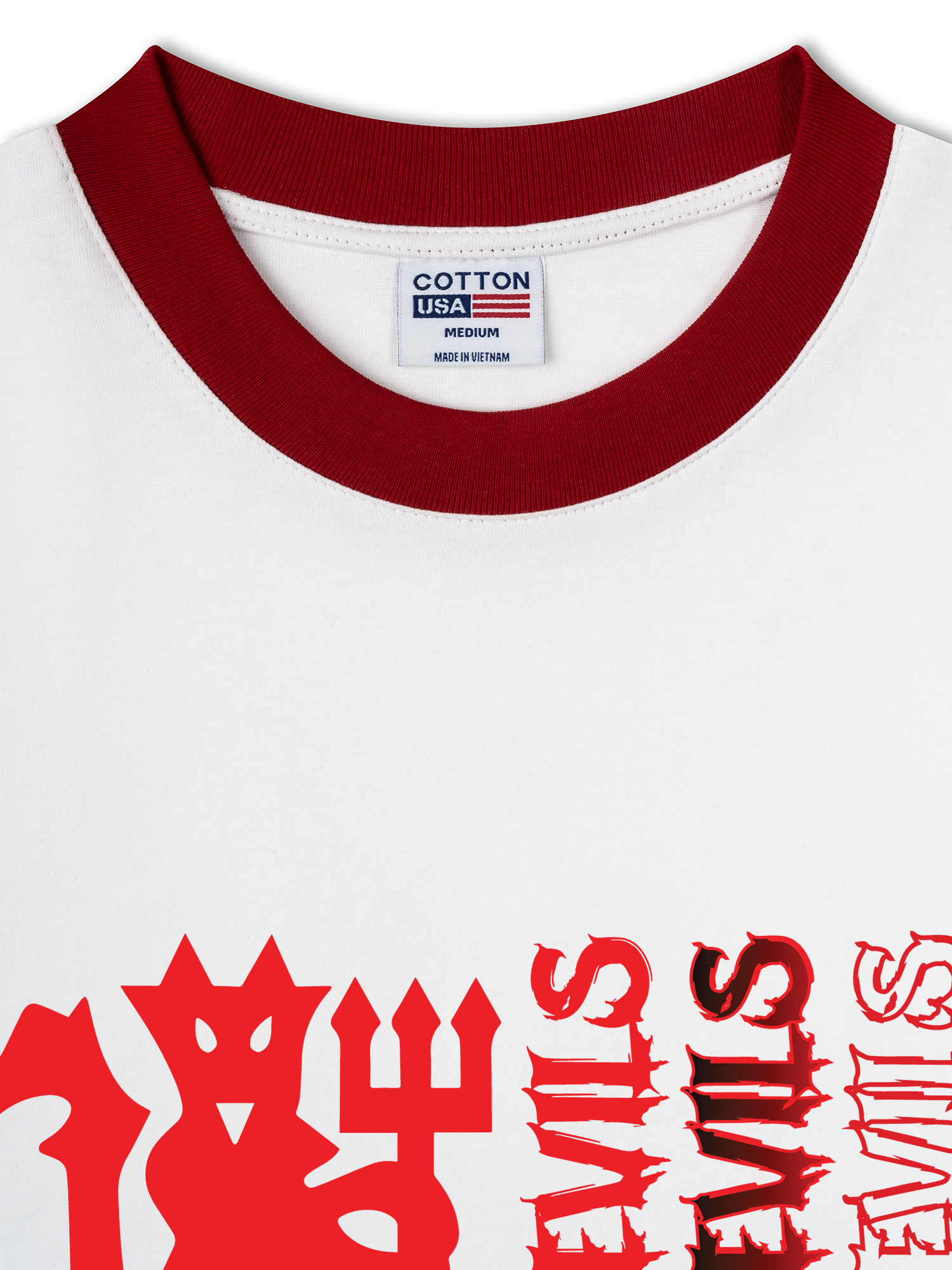 Áo Thun Ringer Relaxed Fit Red Devils EST 1878