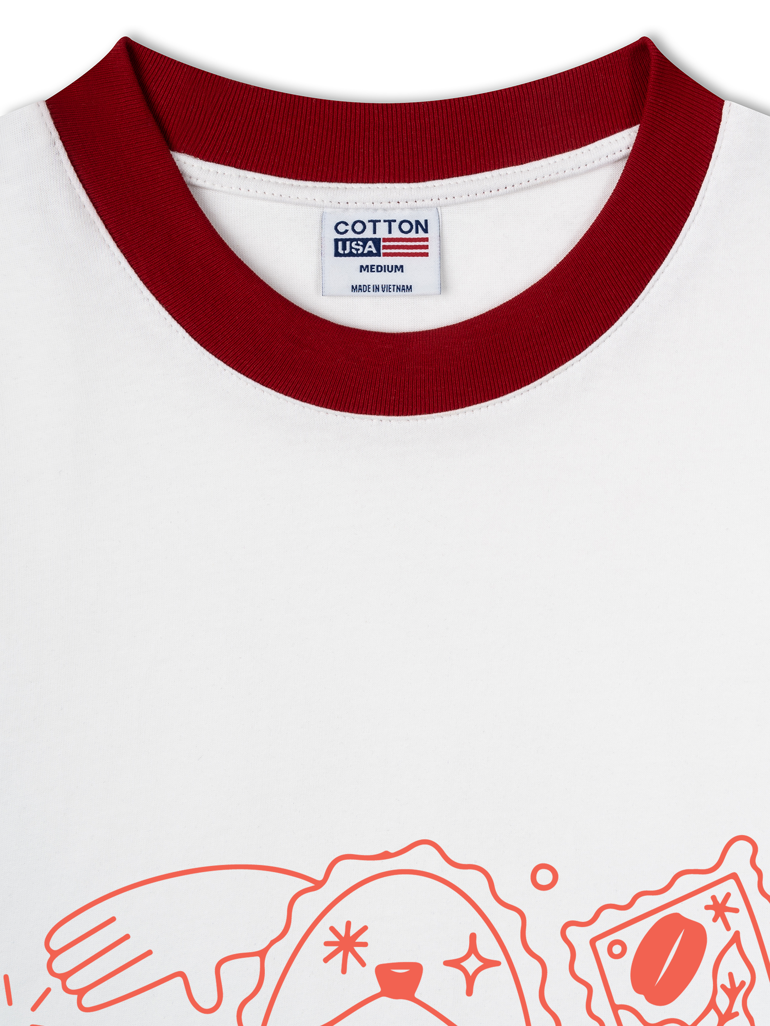 Áo Thun Ringer Relaxed Fit International Coffee Day