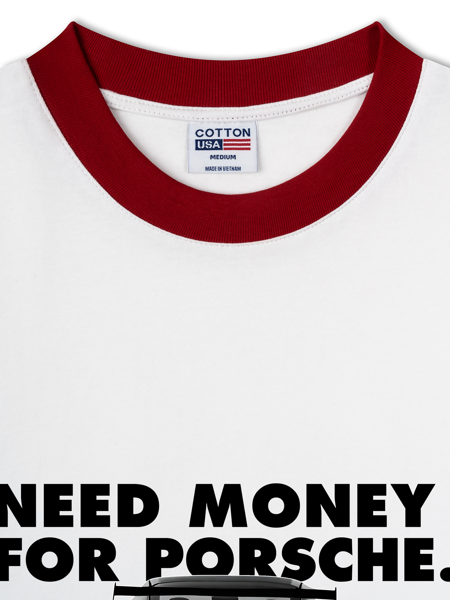 Áo Thun Ringer Relaxed Fit Porsche All Black 911 GT3RS