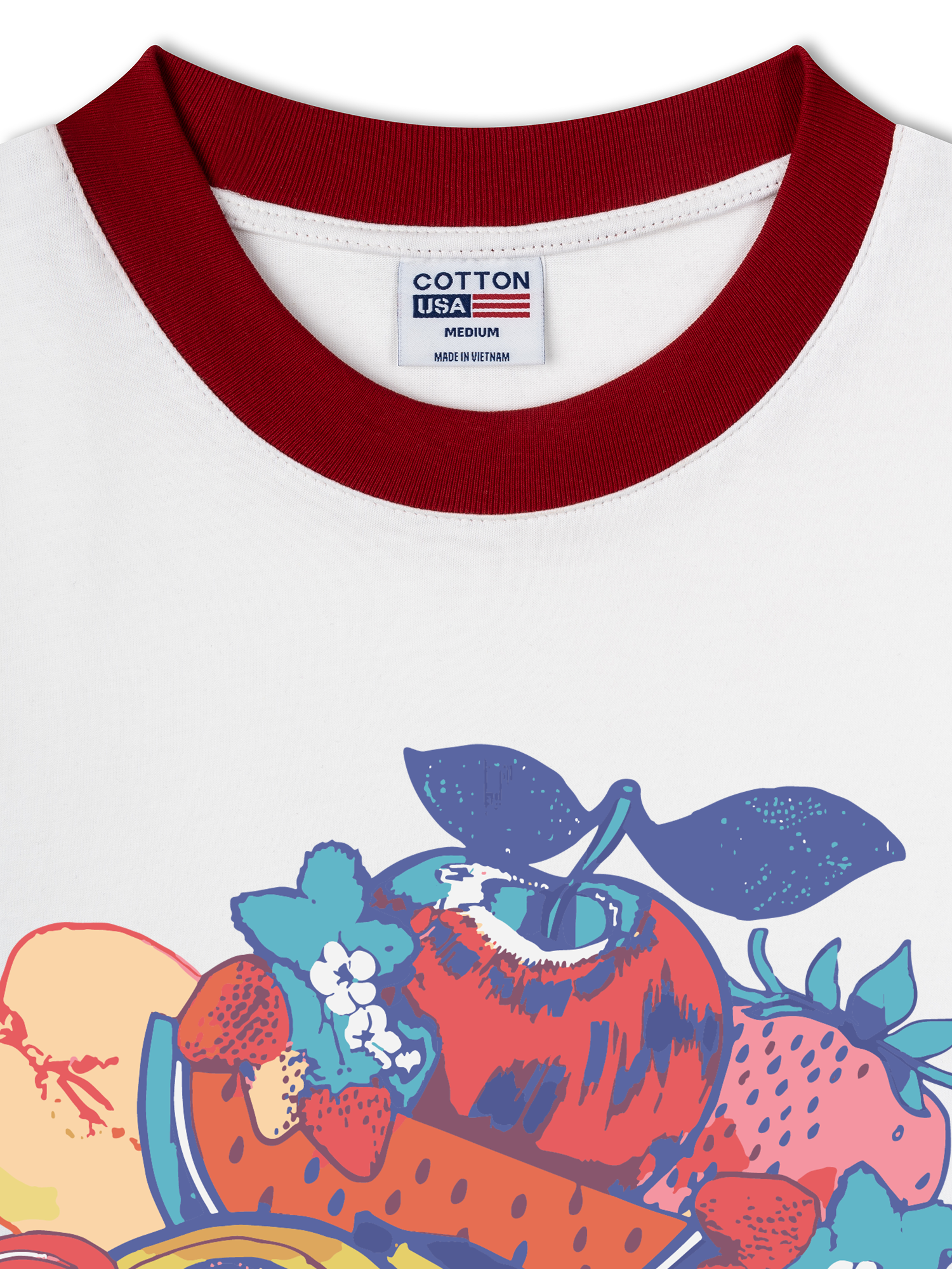 Áo Thun Ringer Relaxed Fit Tropical Fresh Fruit Juice