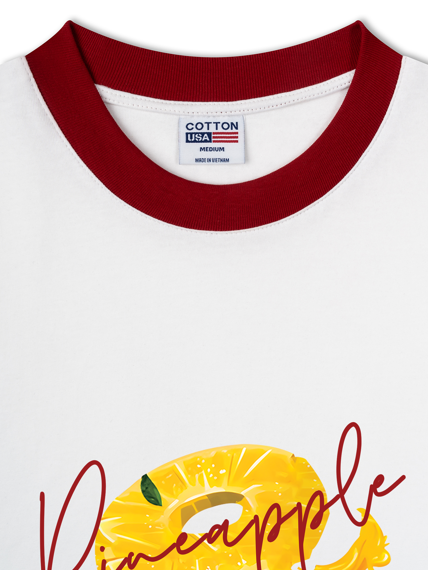 Áo Thun Ringer Relaxed Fit Tropical Pinapple