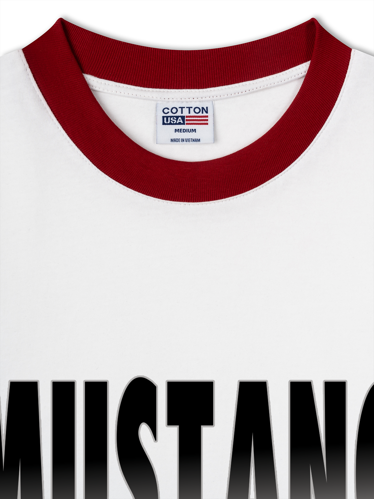 Áo Thun Ringer Relaxed Fit Mustang Black Version