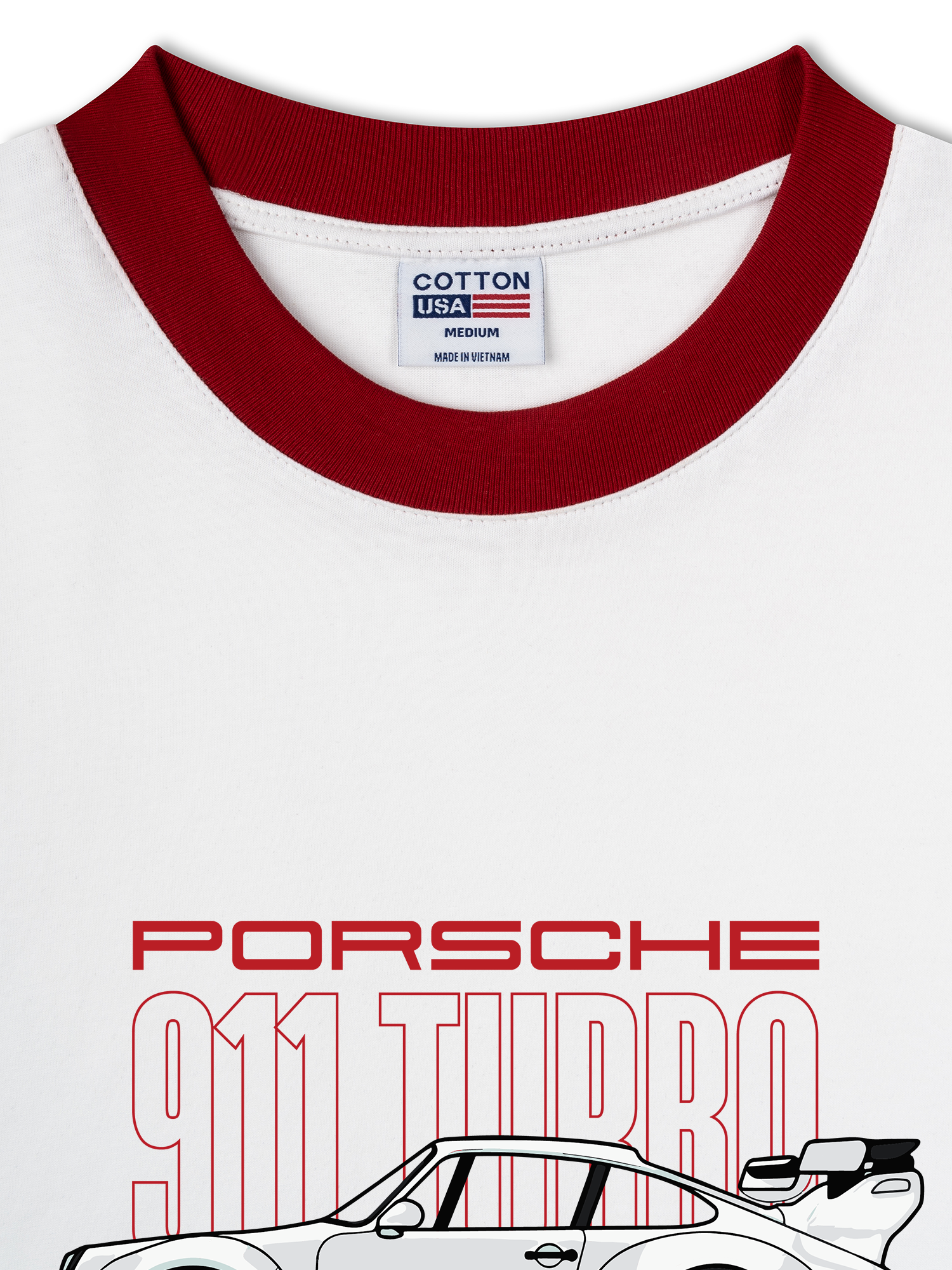 Áo Thun Ringer Relaxed Fit Porsche 911 Turbo