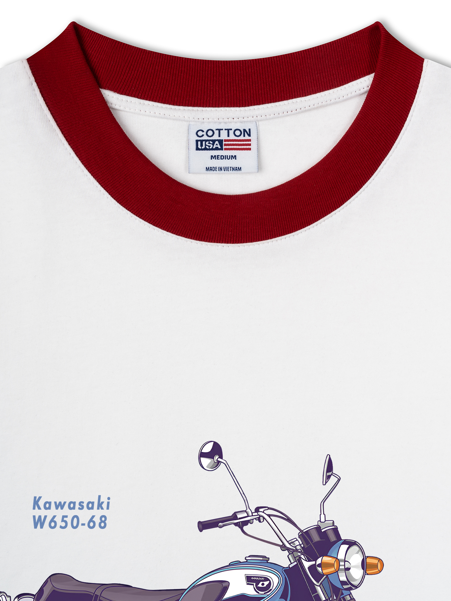 Áo Thun Ringer Relaxed Fit Kawasaki W650-68