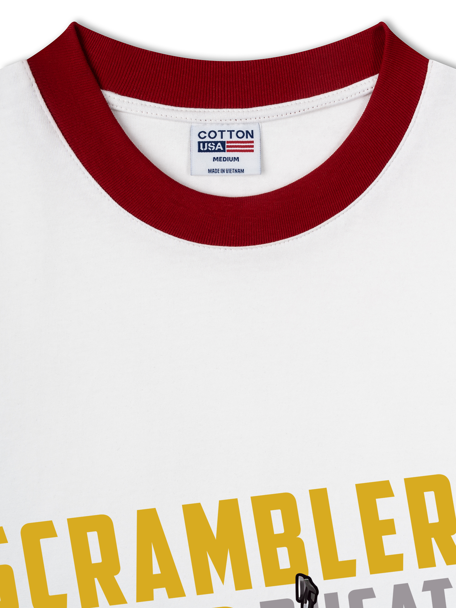 Áo Thun Ringer Relaxed Fit Scrambler 800 Ducati Yellow