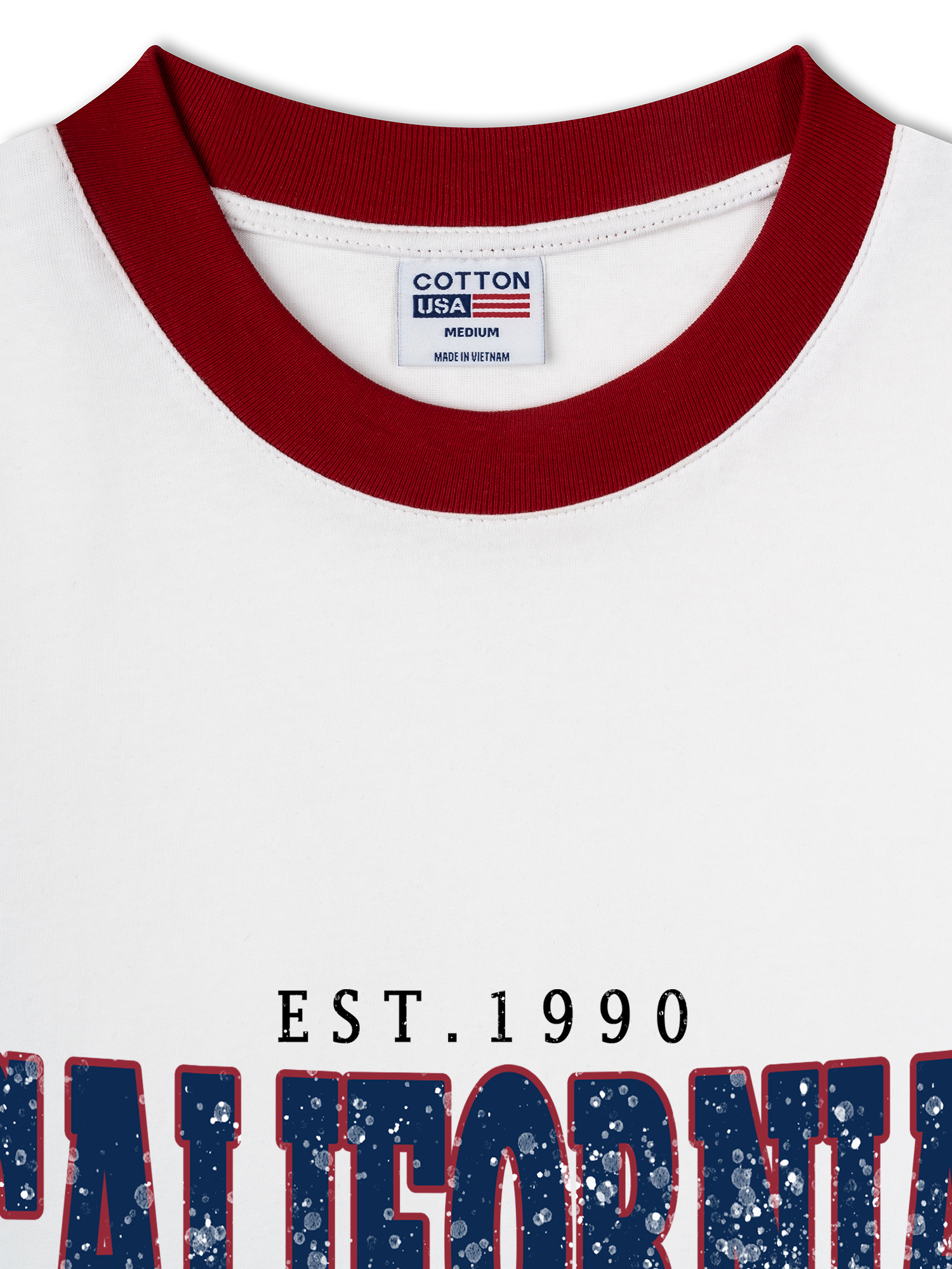 Áo Thun Ringer Relaxed Fit City California West Coast