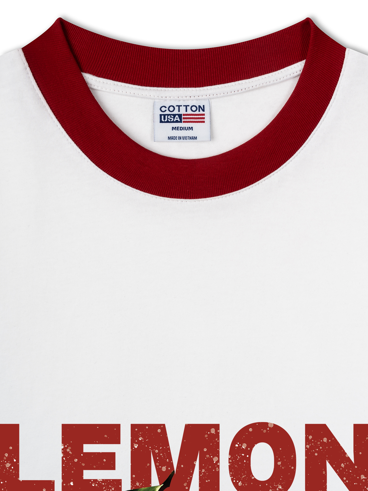 Áo Thun Ringer Relaxed Fit Tropical Lemon Orrganic