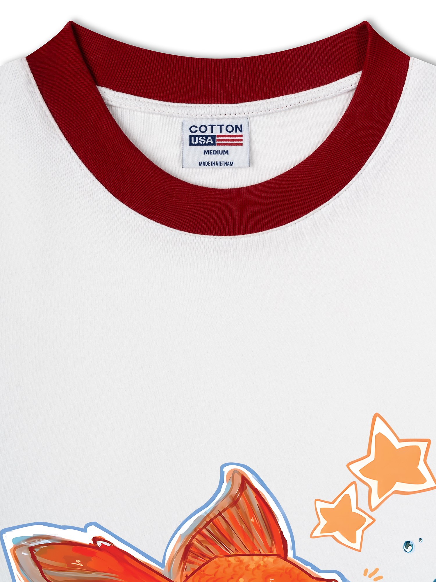 Áo Thun Ringer Relaxed Fit Tropical Goldfish