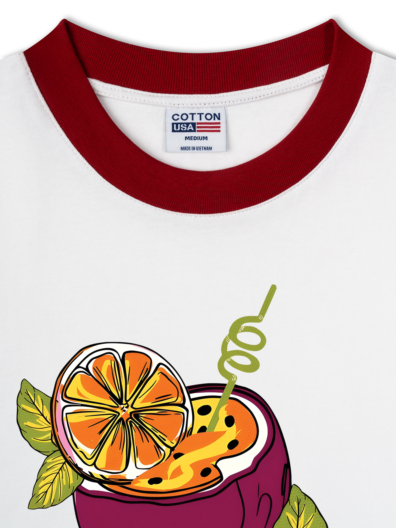 Áo Thun Ringer Relaxed Fit Tropical Passion Fruit