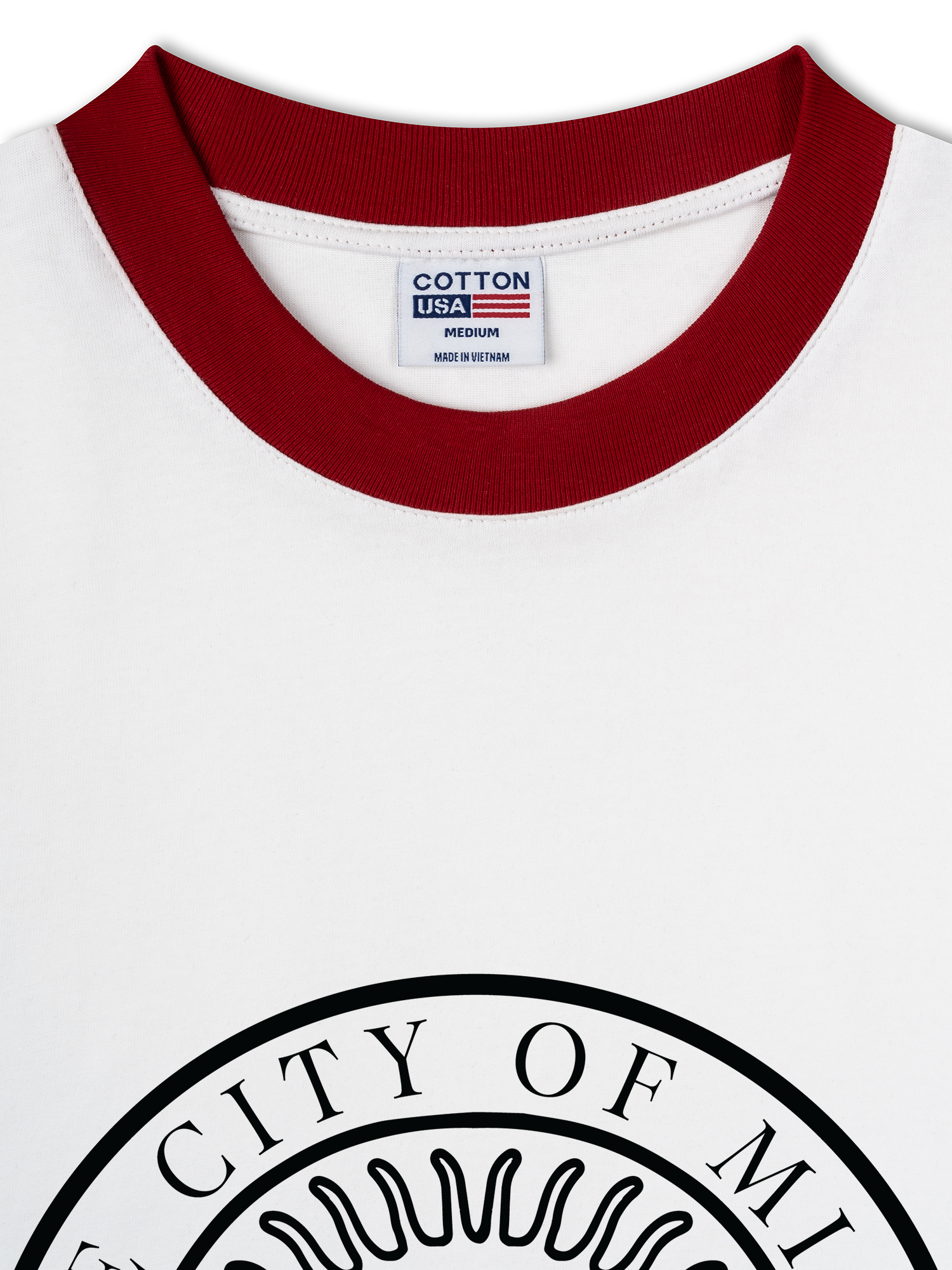 Áo Thun Ringer Relaxed Fit The City of Miami Florida