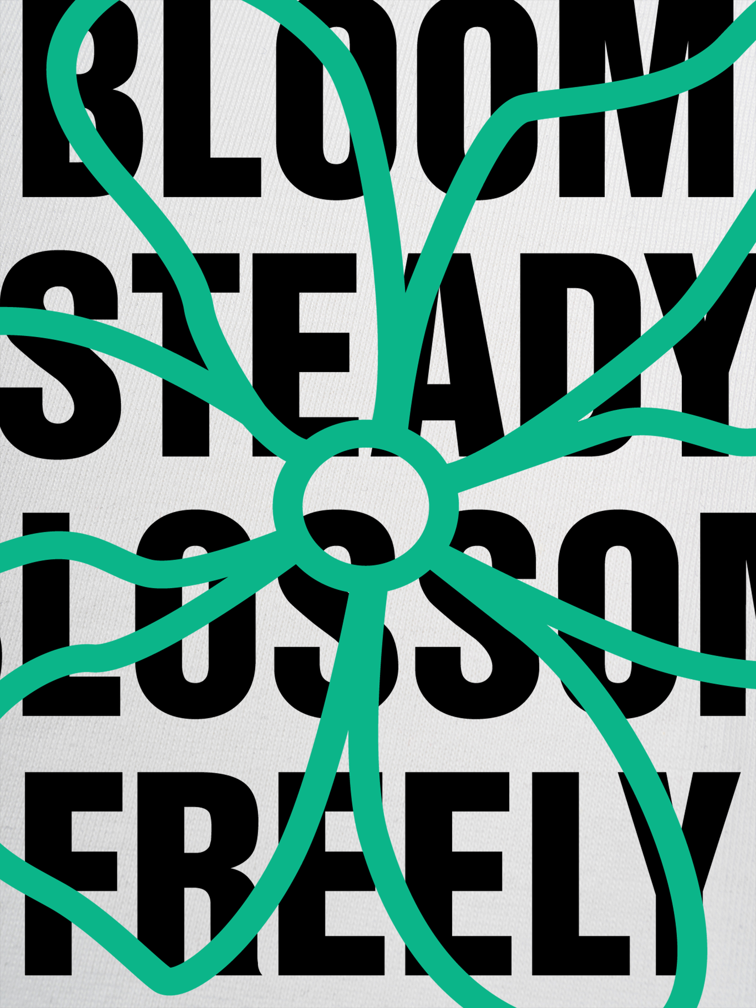 Áo Thun Ringer Relaxed Fit Floral Bloom Steady