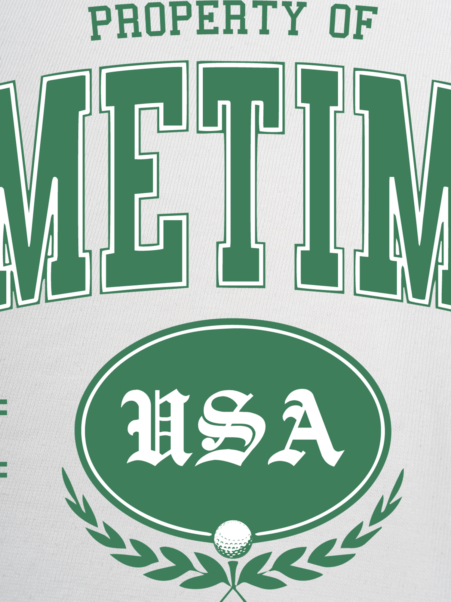 Áo Thun Ringer Relaxed Fit Golf Property Of Sometimes