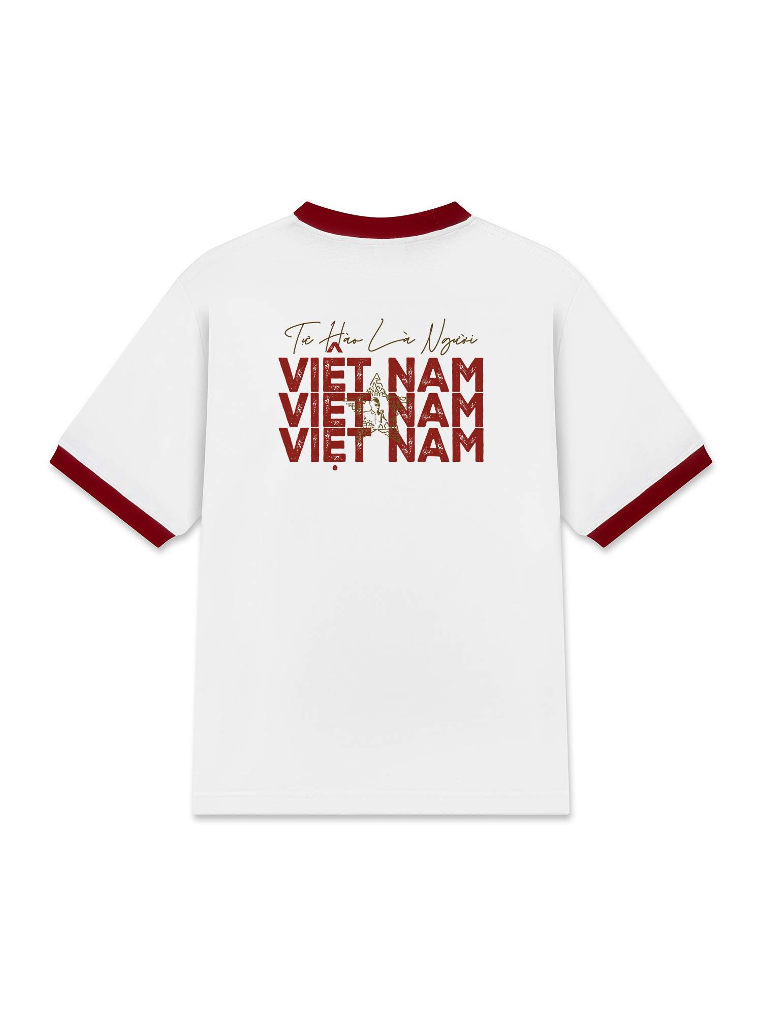 Áo Thun Ringer Relaxed Fit Việt Nam Tự Hào