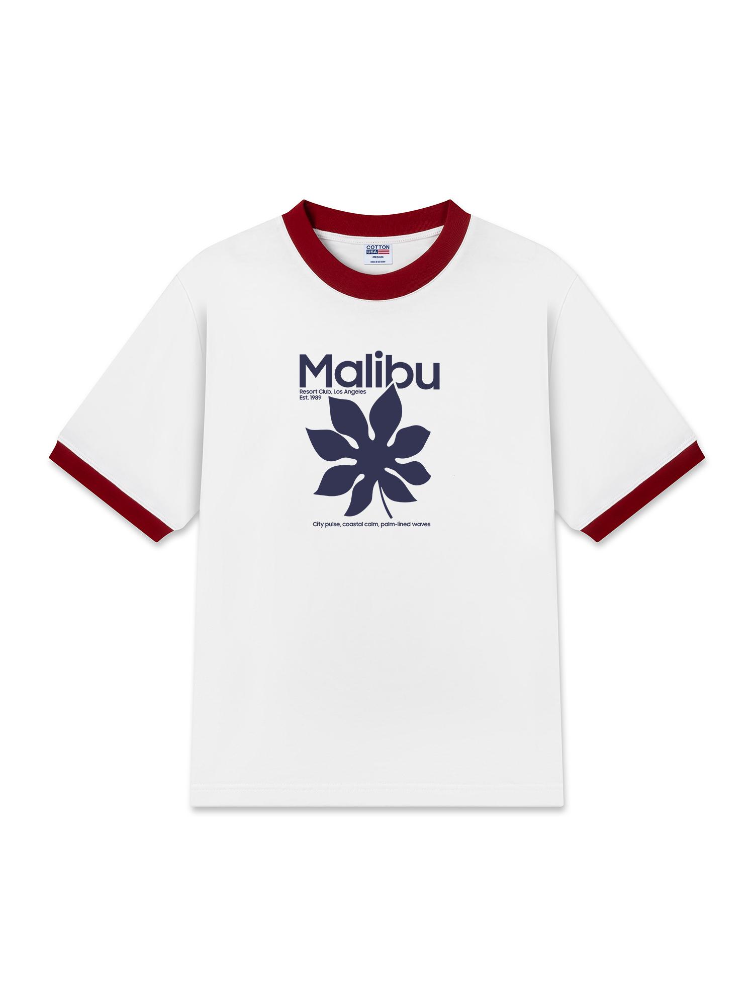 Áo Thun Ringer Relaxed Fit Malibu