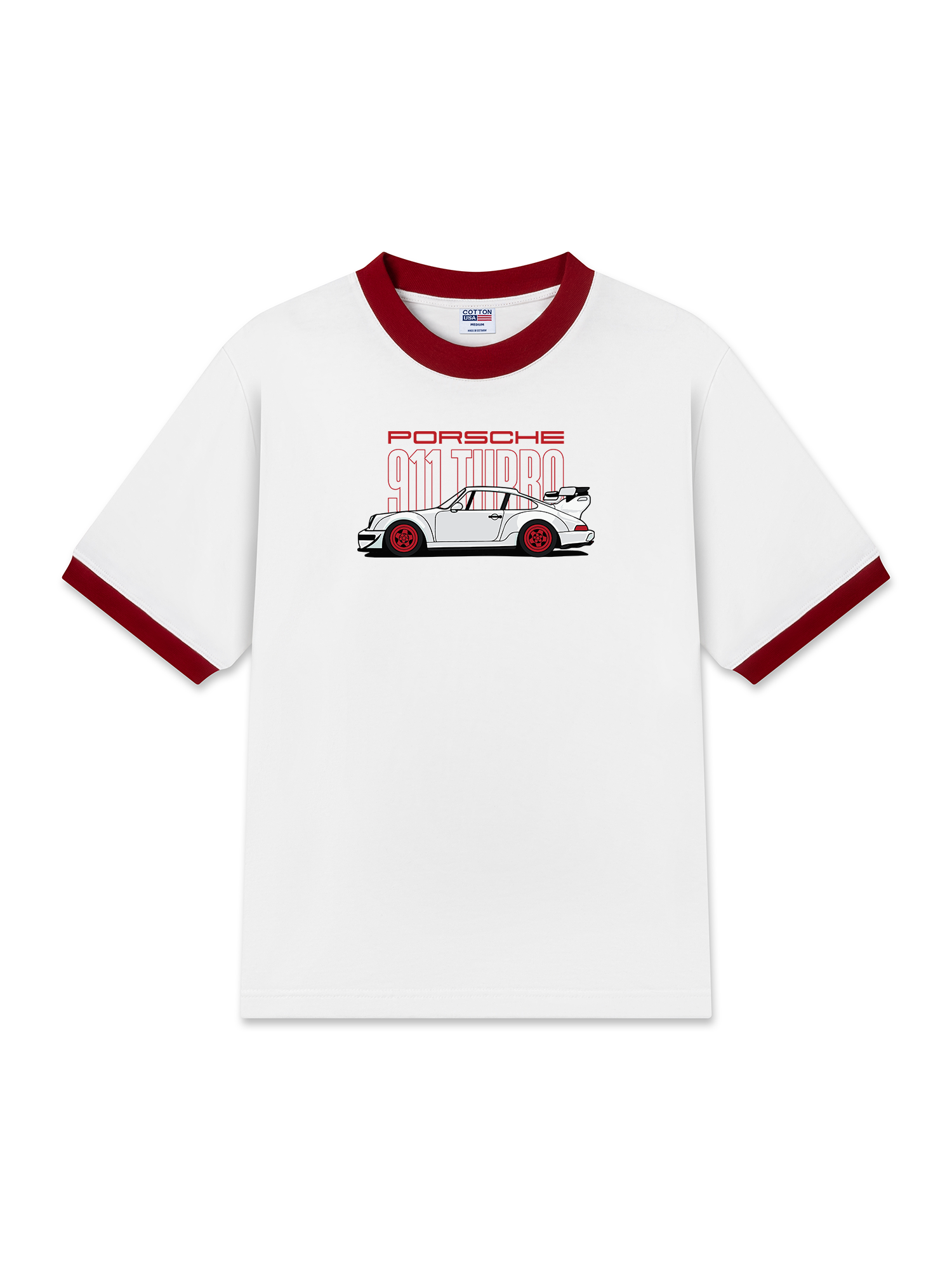 Áo Thun Ringer Relaxed Fit Porsche 911 Turbo