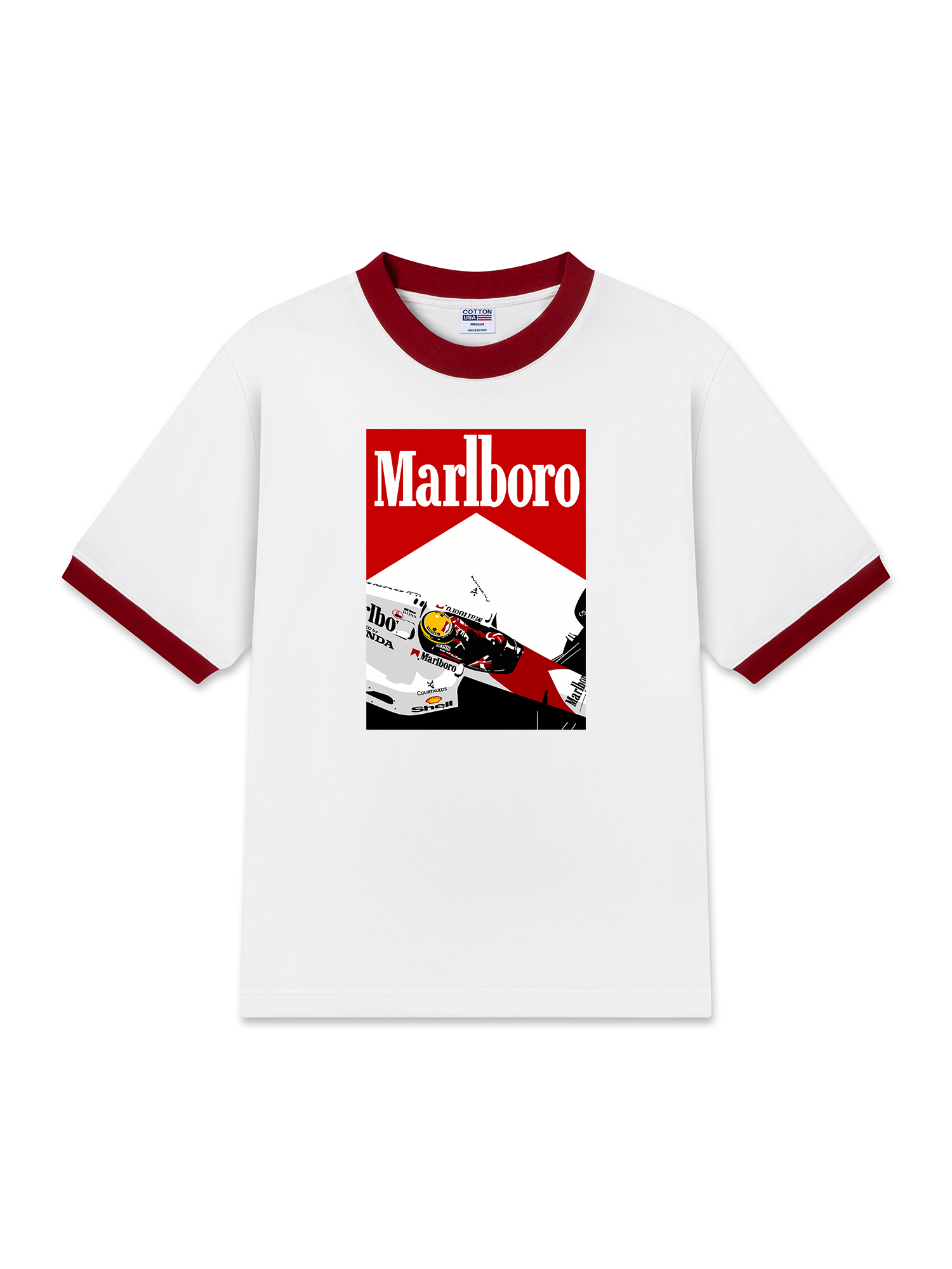 Áo Thun Ringer Relaxed Fit Marlboro F1 Racer