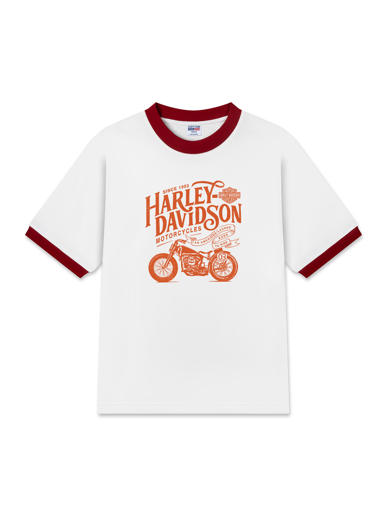 Áo Thun Ringer Relaxed Fit Motorcycles Harley Davidson