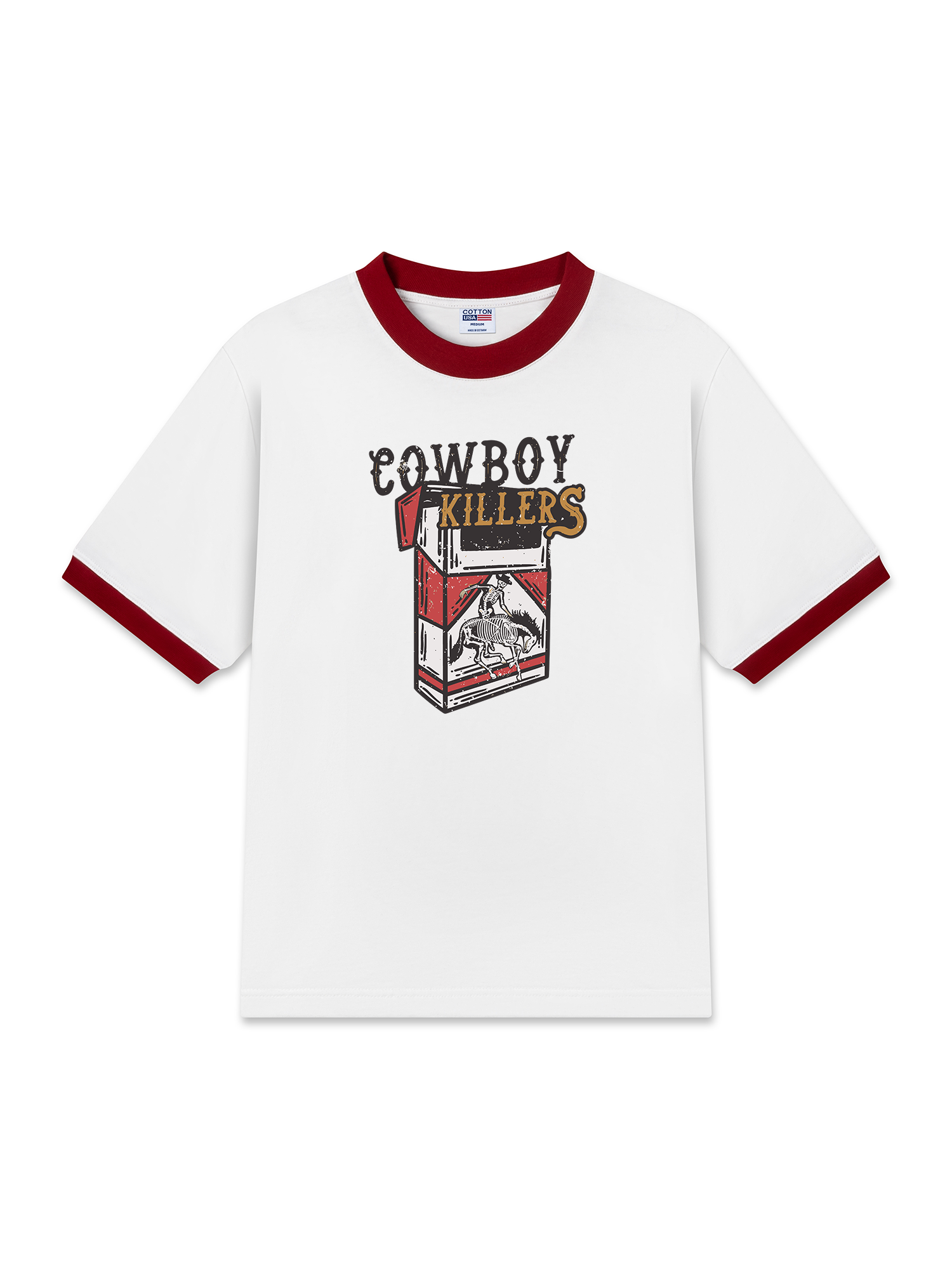 Áo Thun Ringer Relaxed Fit Marlboro C Pack Cowboy Killers