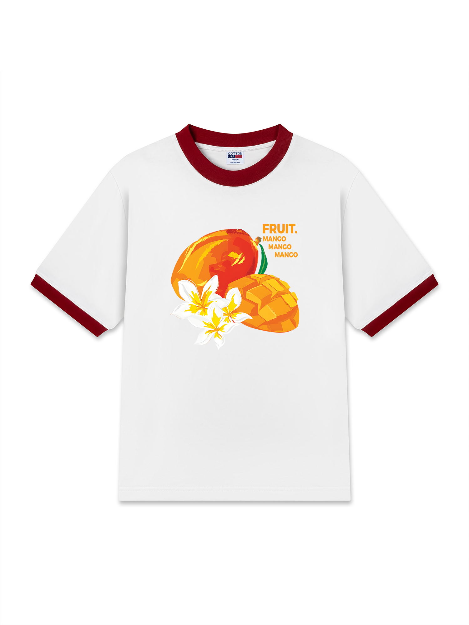 Áo Thun Ringer Relaxed Fit Tropical Mango